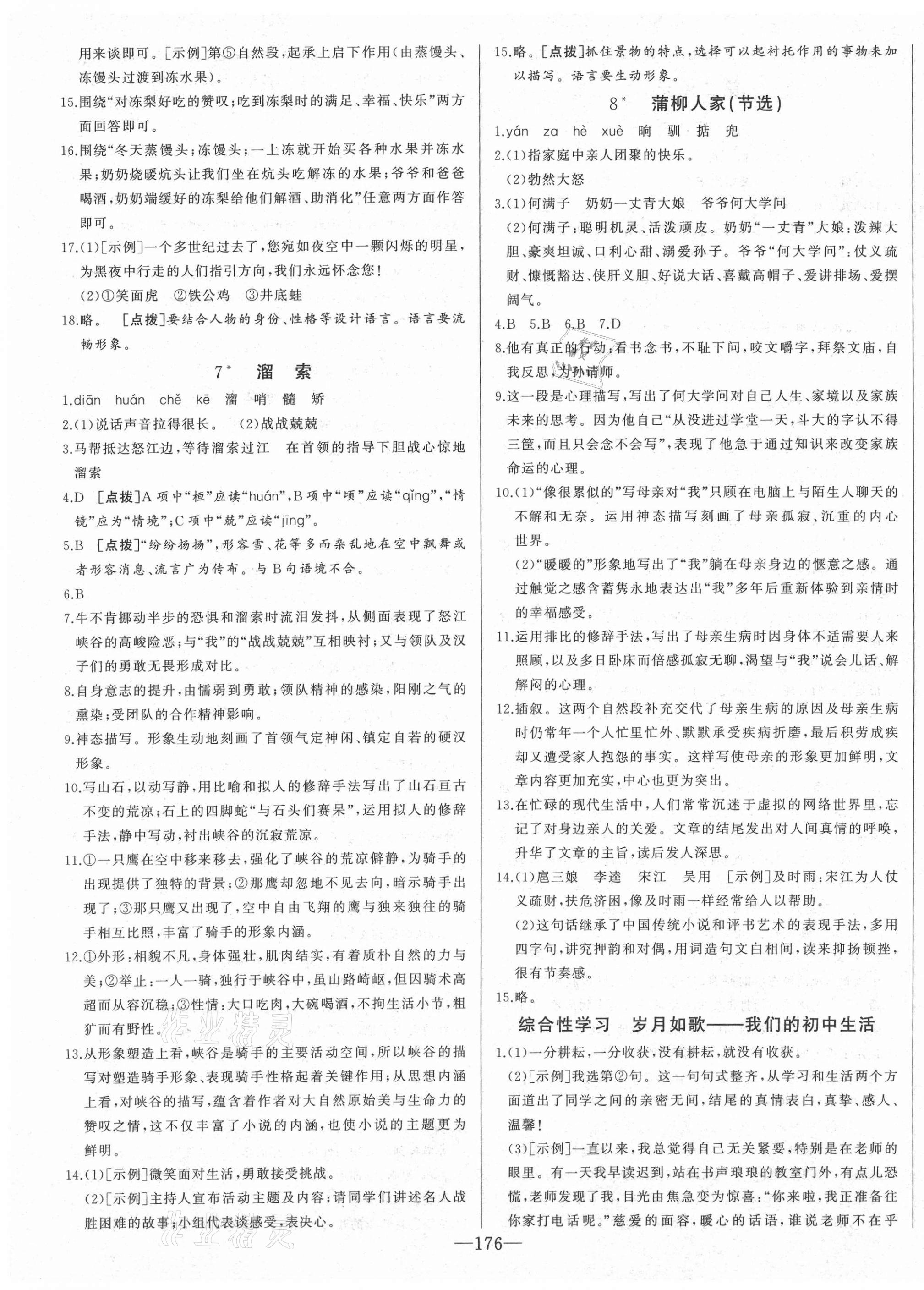 2021年A加優(yōu)化作業(yè)本九年級語文下冊人教版江西專版 第4頁