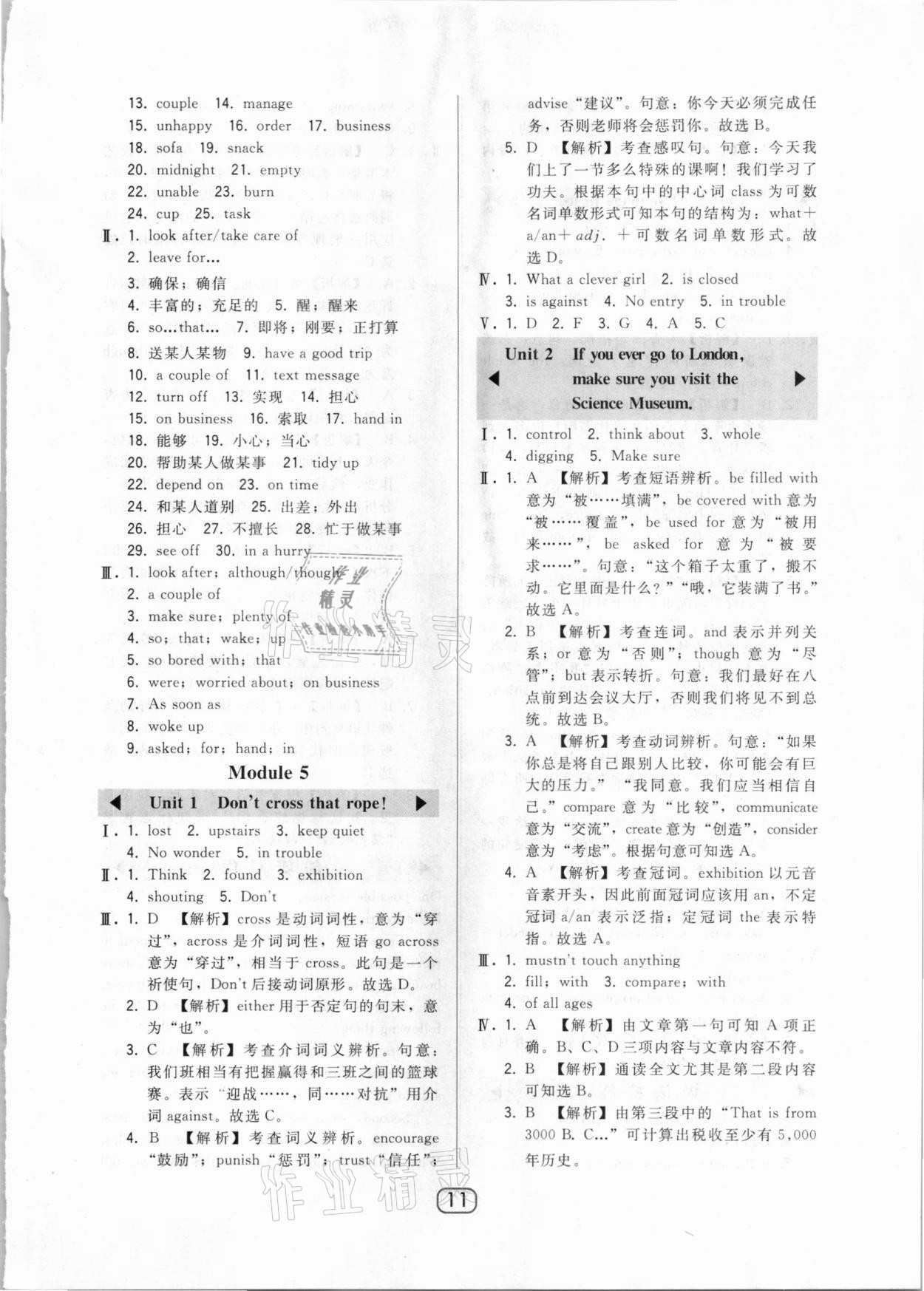 2020年北大綠卡九年級(jí)英語(yǔ)上冊(cè)外研版 第11頁(yè)