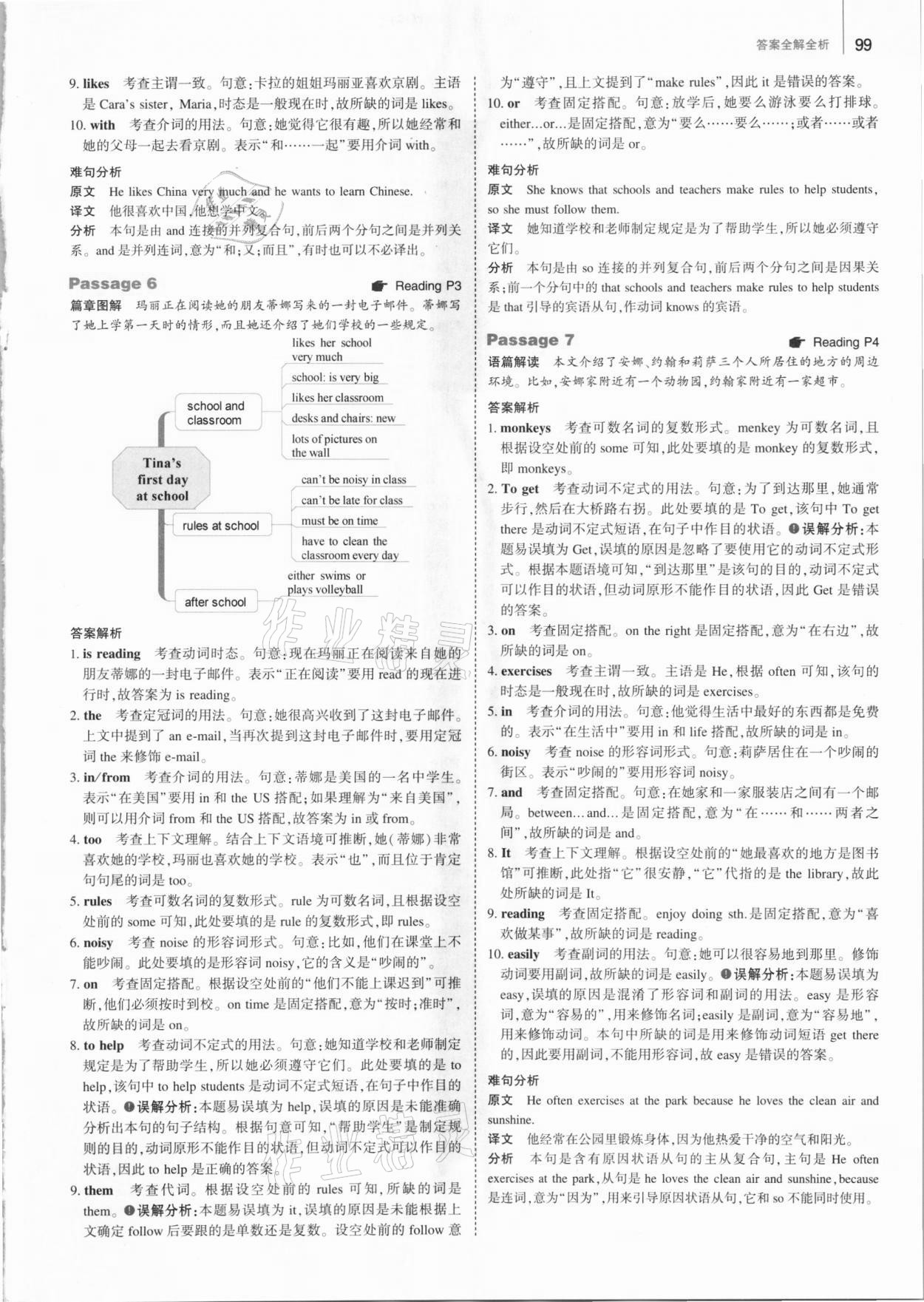 2021年53English七年級英語語法填空 參考答案第9頁