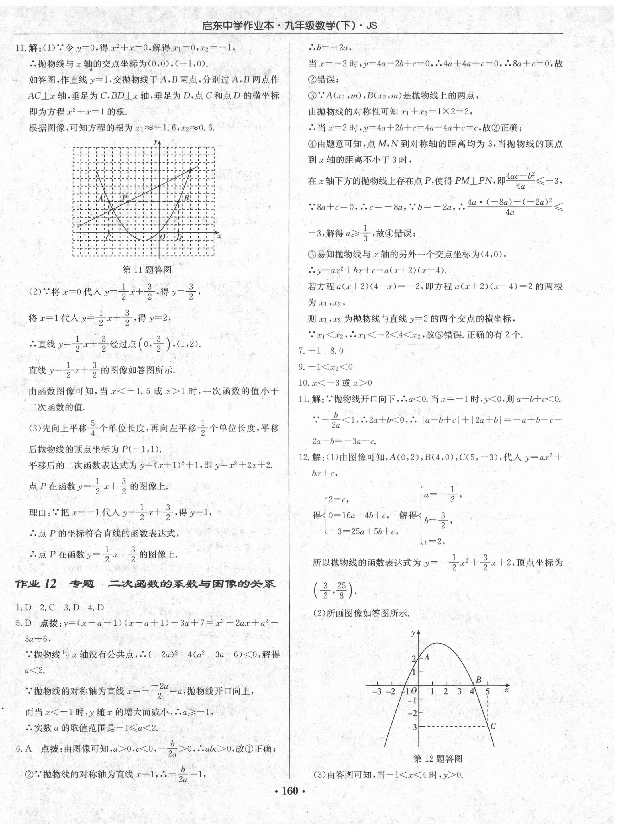 2021年啟東中學作業(yè)本九年級數(shù)學下冊江蘇版 第10頁