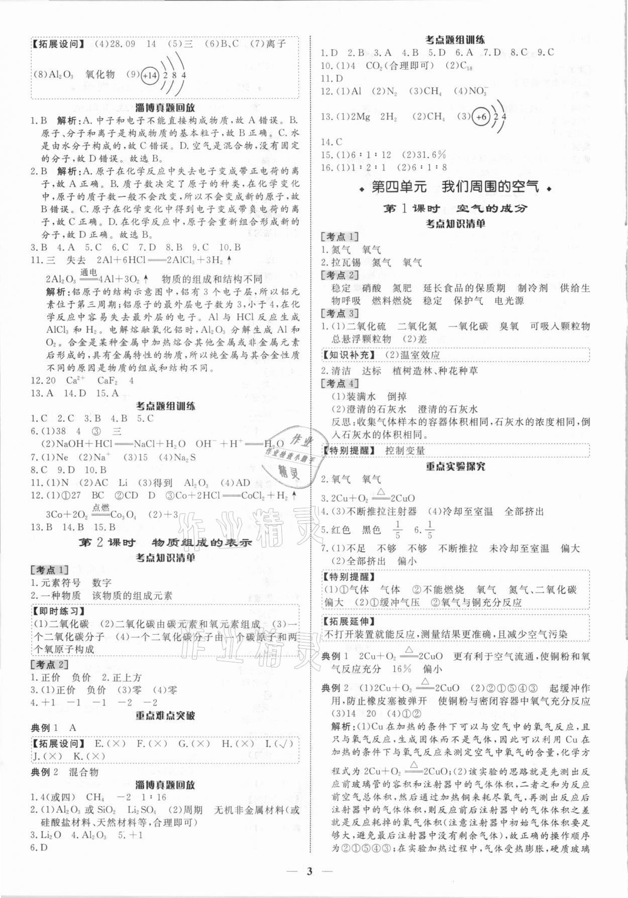 2021年中考對策化學淄博專版 第3頁