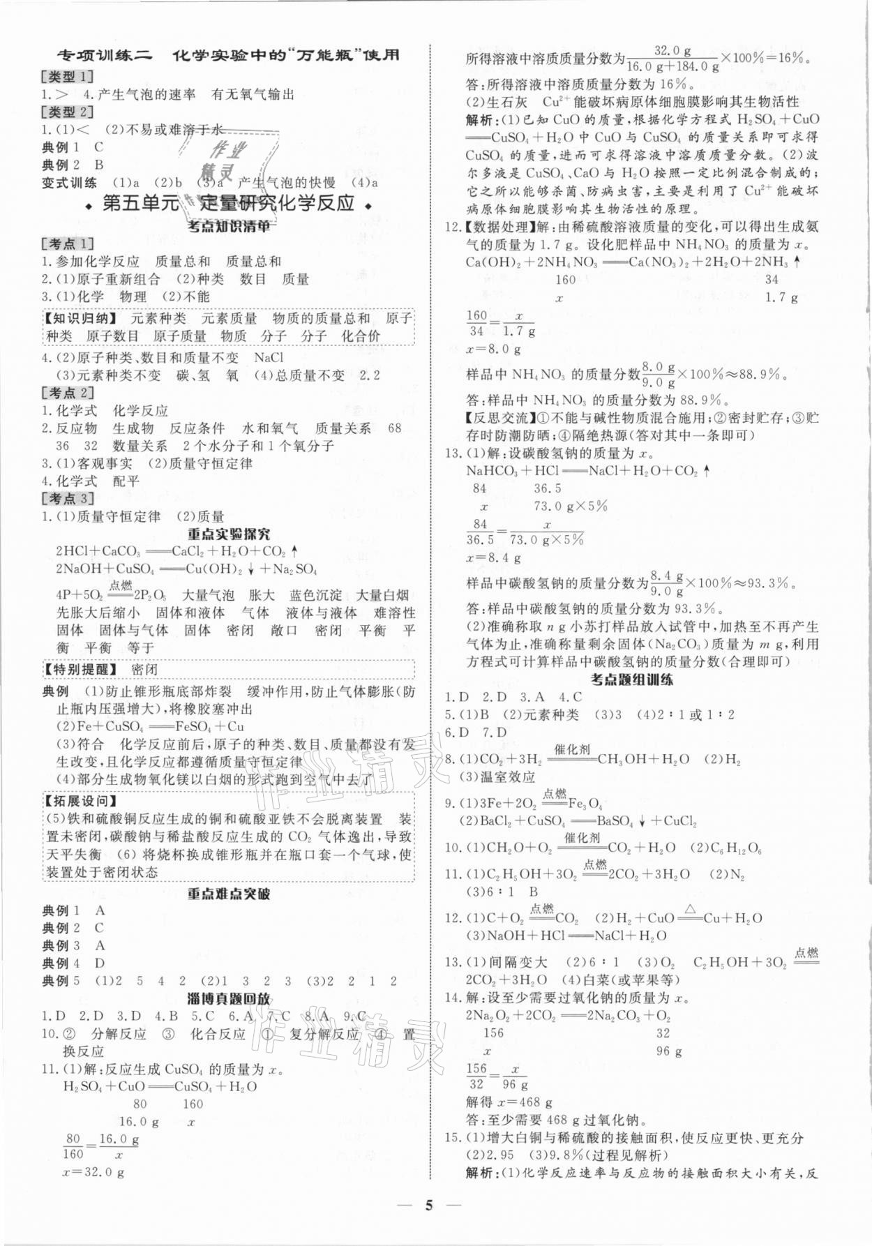 2021年中考對策化學淄博專版 第5頁