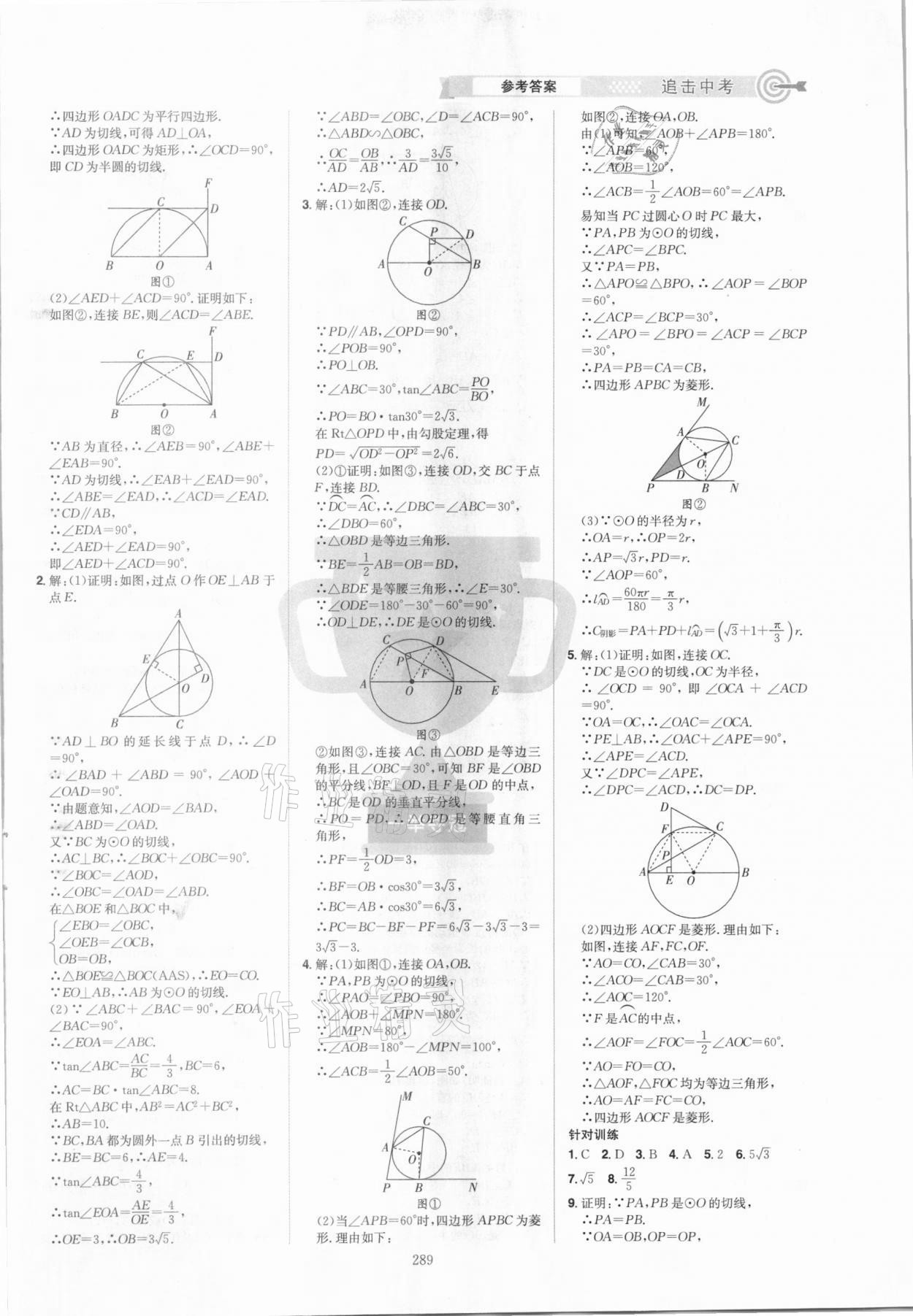 2021年追擊中考數(shù)學(xué)江西專版 參考答案第15頁(yè)