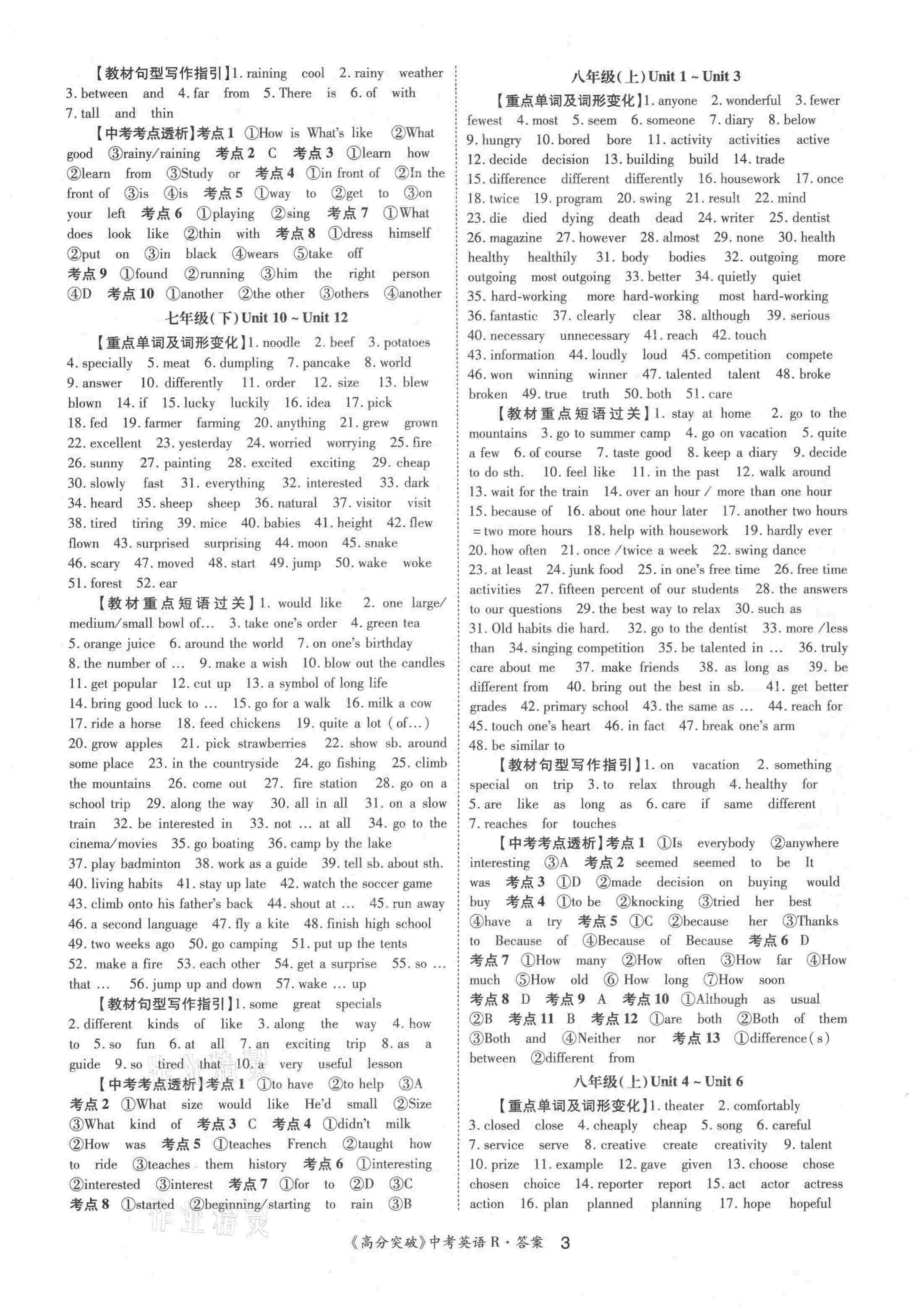 2021年高分突破中考總復(fù)習(xí)方案英語(yǔ)重慶專版 第3頁(yè)