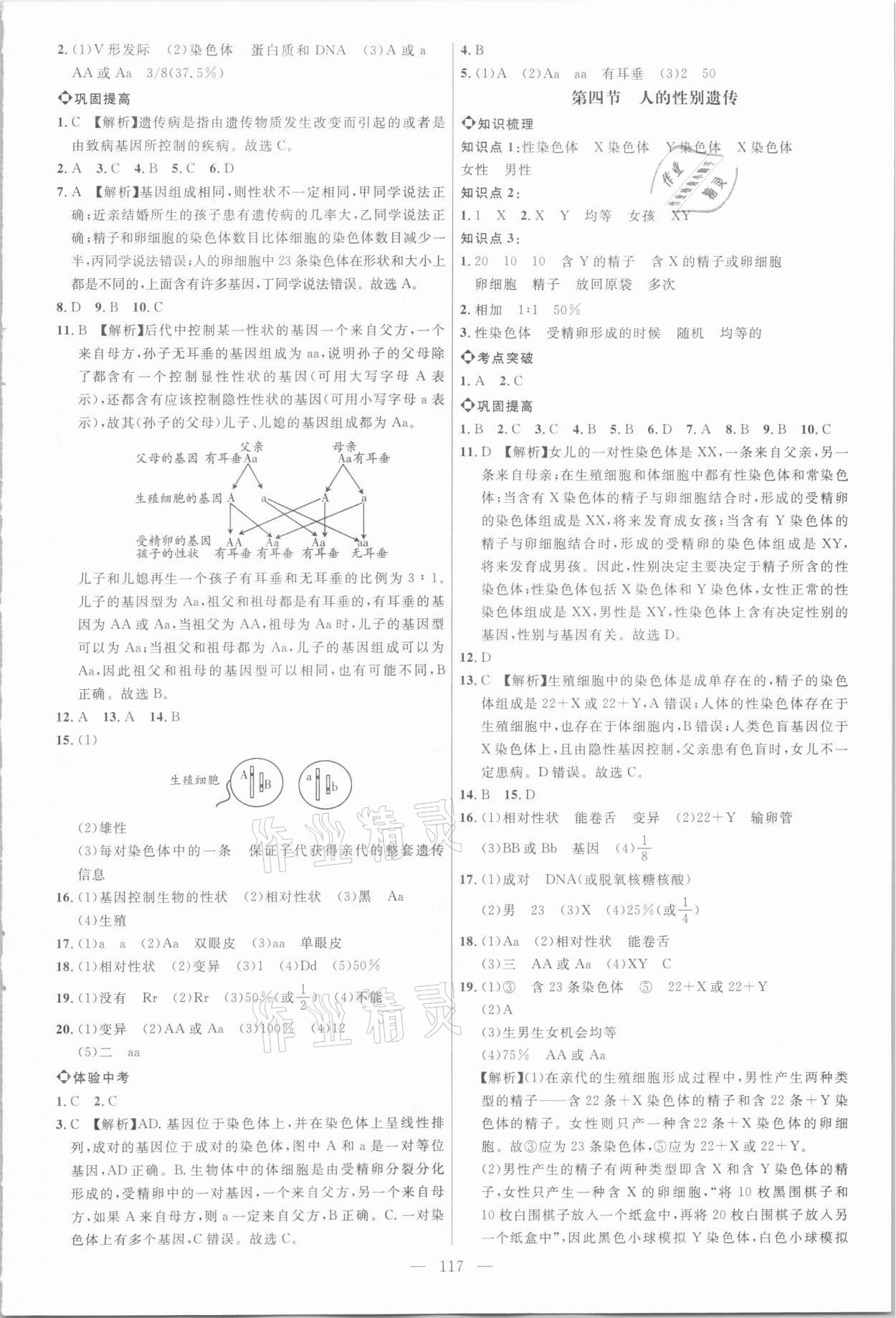 2021年细解巧练八年级生物下册鲁教版54制 第4页