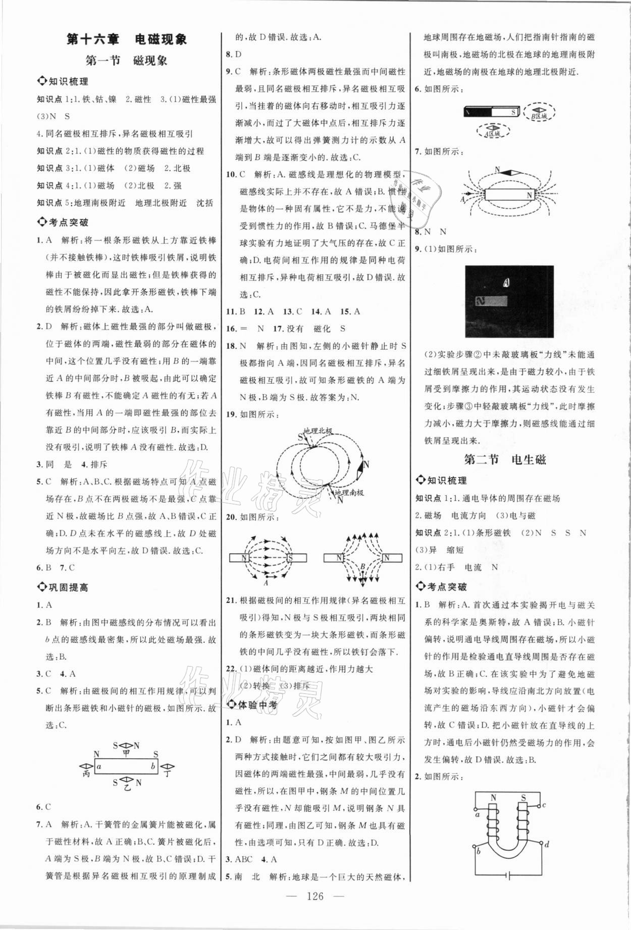 2021年細(xì)解巧練九年級(jí)物理下冊(cè)魯科版54制 參考答案第1頁