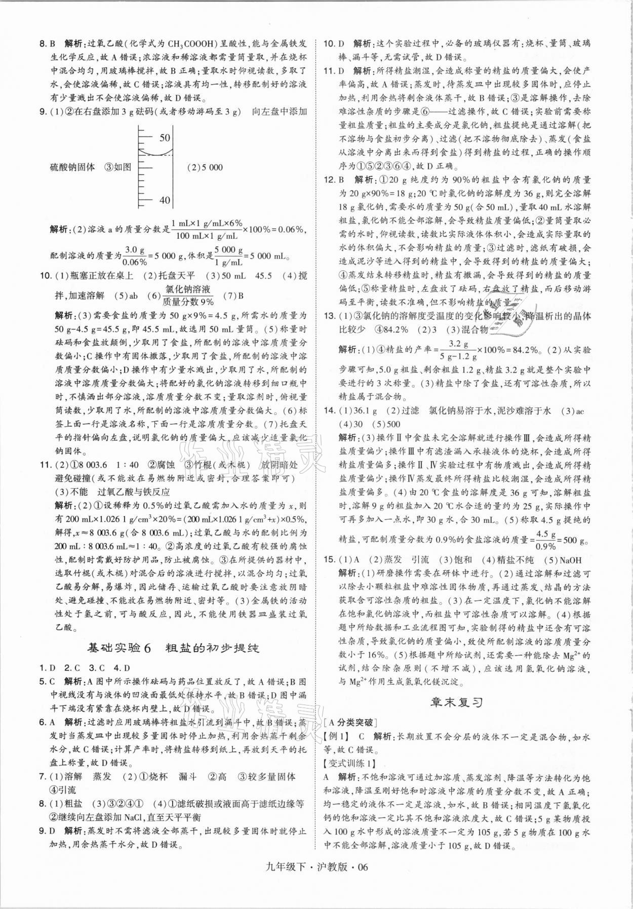 2021年經(jīng)綸學(xué)典學(xué)霸九年級化學(xué)下冊滬教版 第6頁