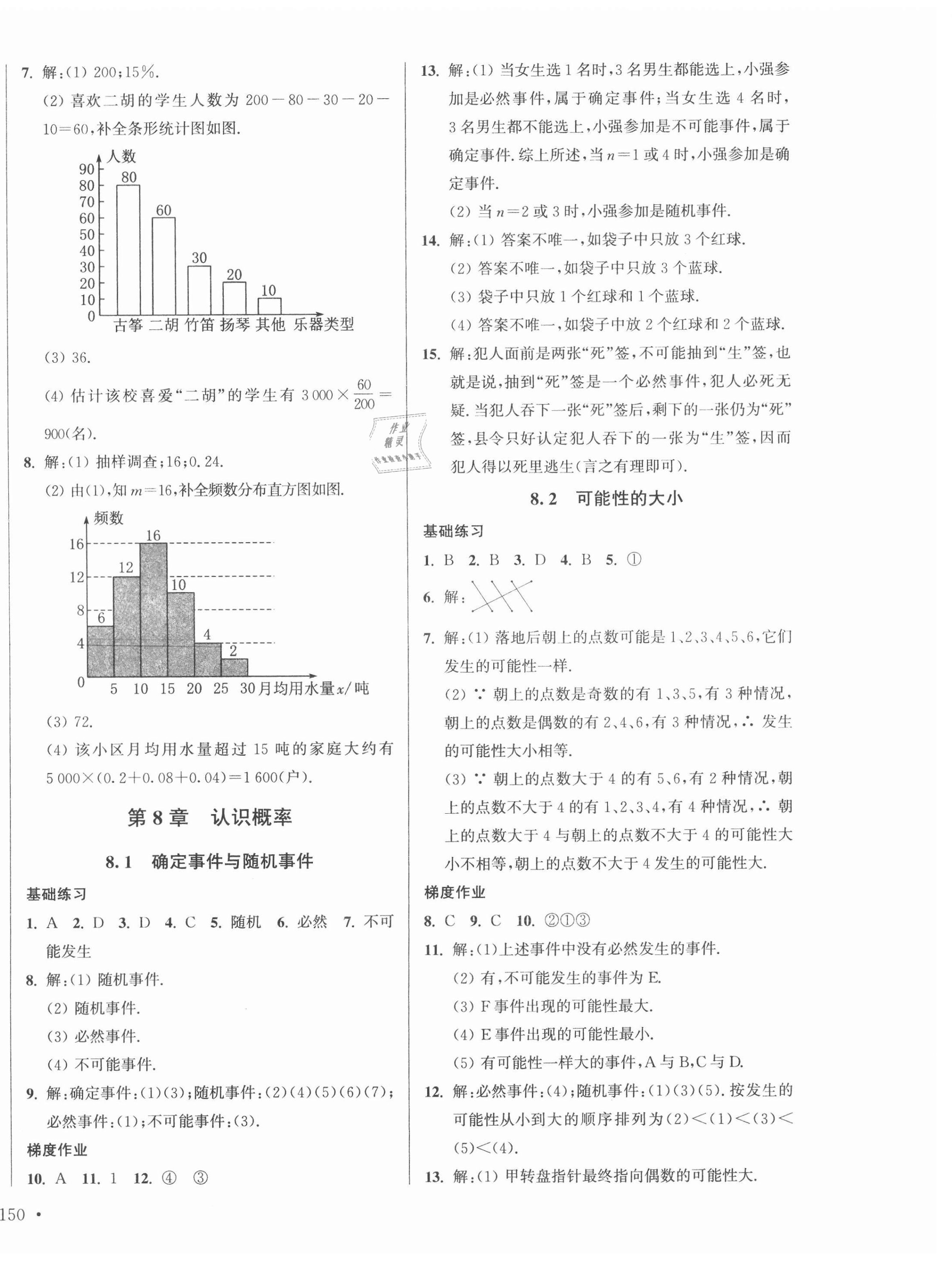 2020年模塊式訓(xùn)練法八年級數(shù)學(xué)4下冊蘇科版 參考答案第4頁