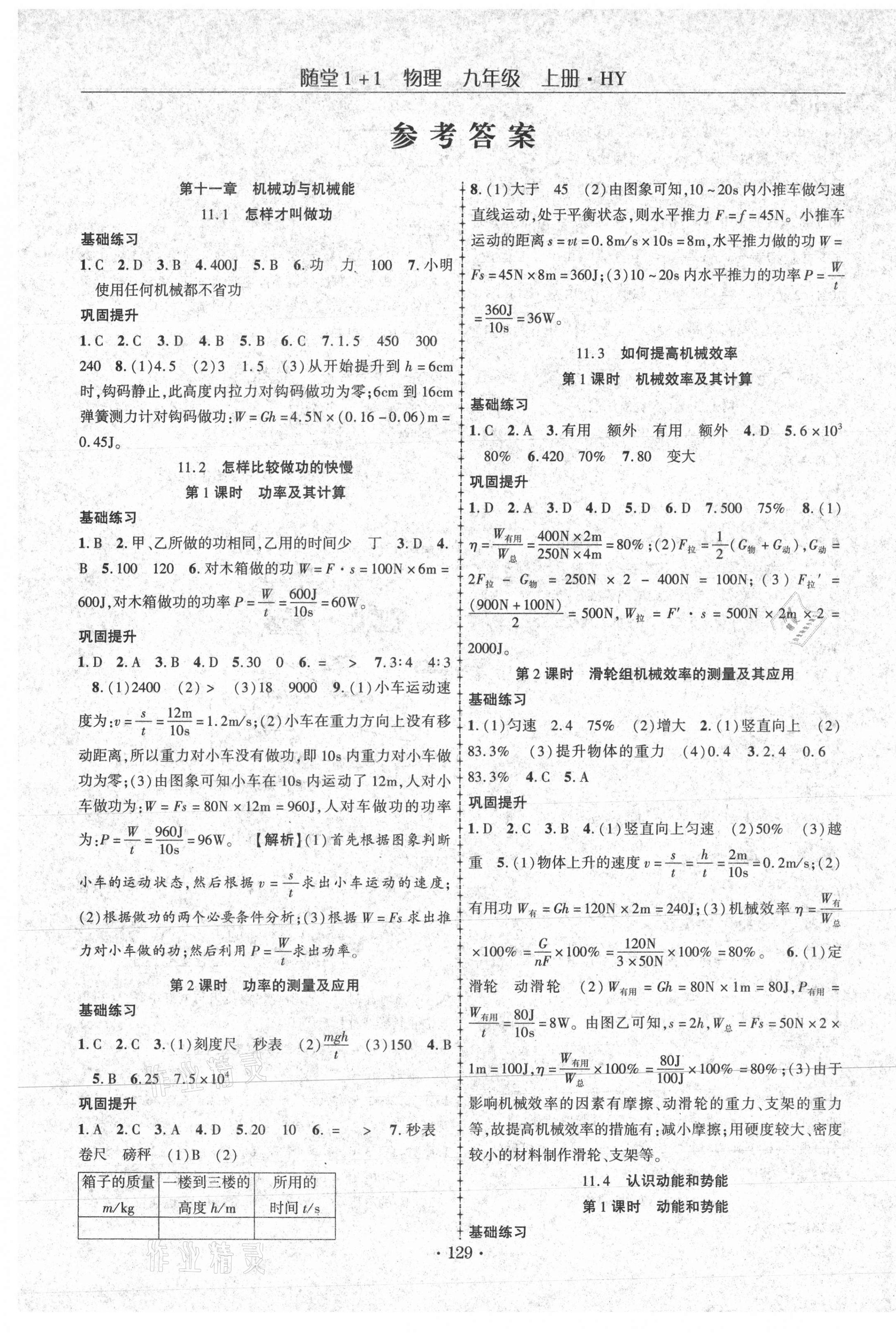 2020年隨堂1加1導(dǎo)練九年級物理上冊滬粵版 第1頁