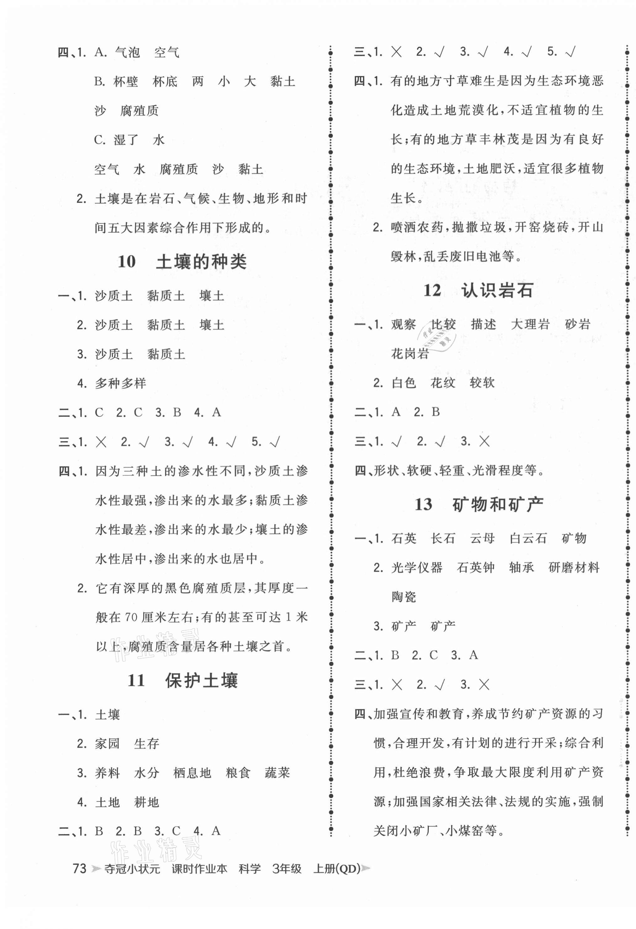 2020年奪冠小狀元三年級科學(xué)上冊青島版 第3頁