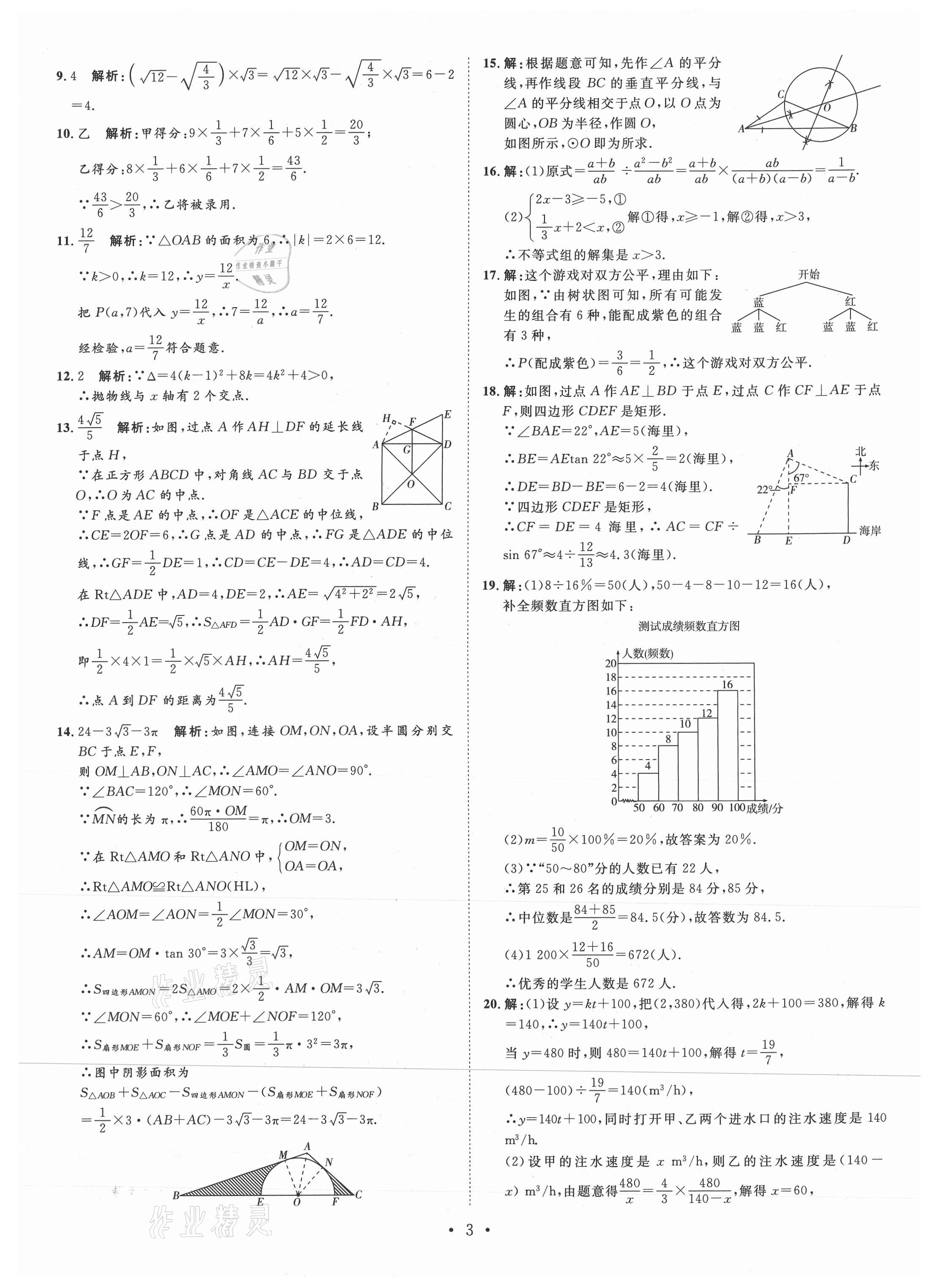 2021年正大圖書(shū)中考試題匯編數(shù)學(xué)山東專(zhuān)版 第3頁(yè)