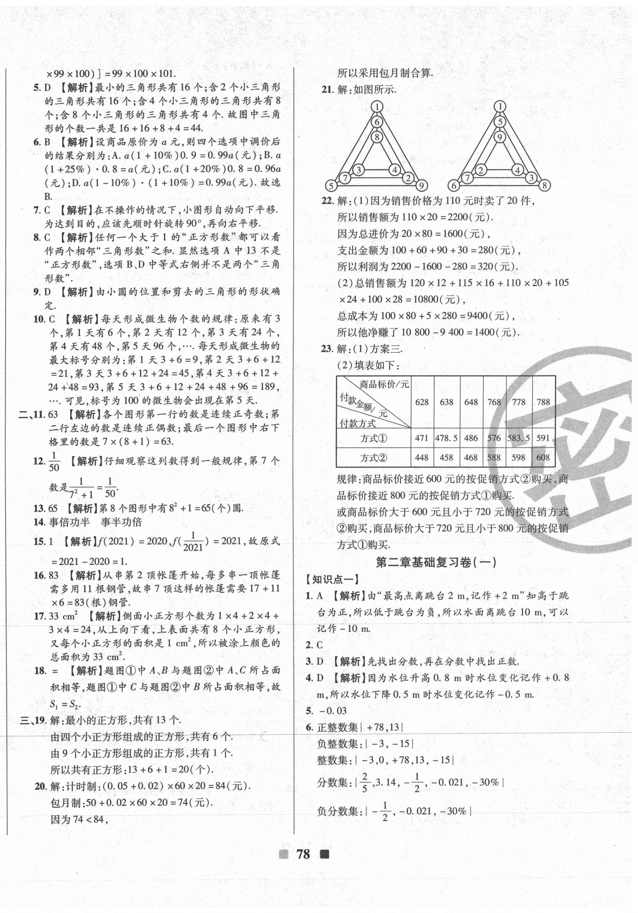 2020年優(yōu)加全能大考卷七年級(jí)數(shù)學(xué)上冊(cè)華師大版 第2頁(yè)