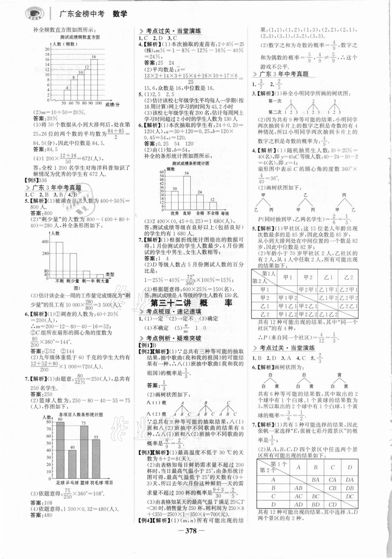 2021年世紀金榜金榜中考數(shù)學廣東專版 參考答案第13頁