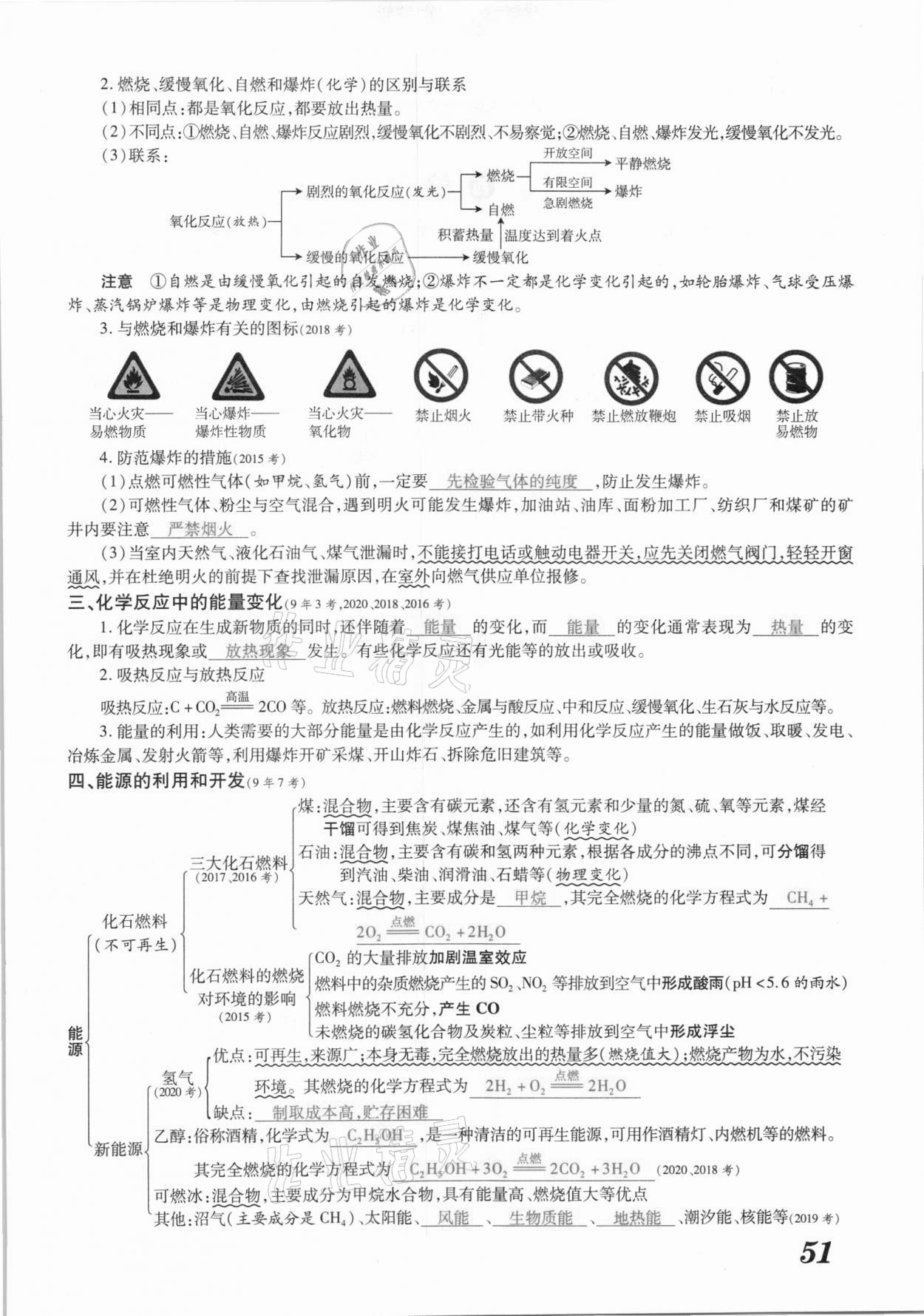 2021年領(lǐng)跑中考化學(xué)江西專(zhuān)版 參考答案第51頁(yè)