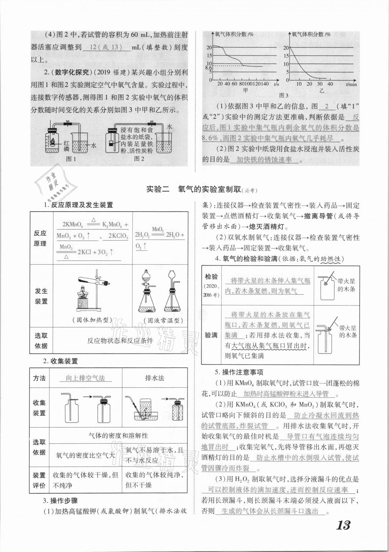 2021年領(lǐng)跑中考化學(xué)江西專版 參考答案第13頁