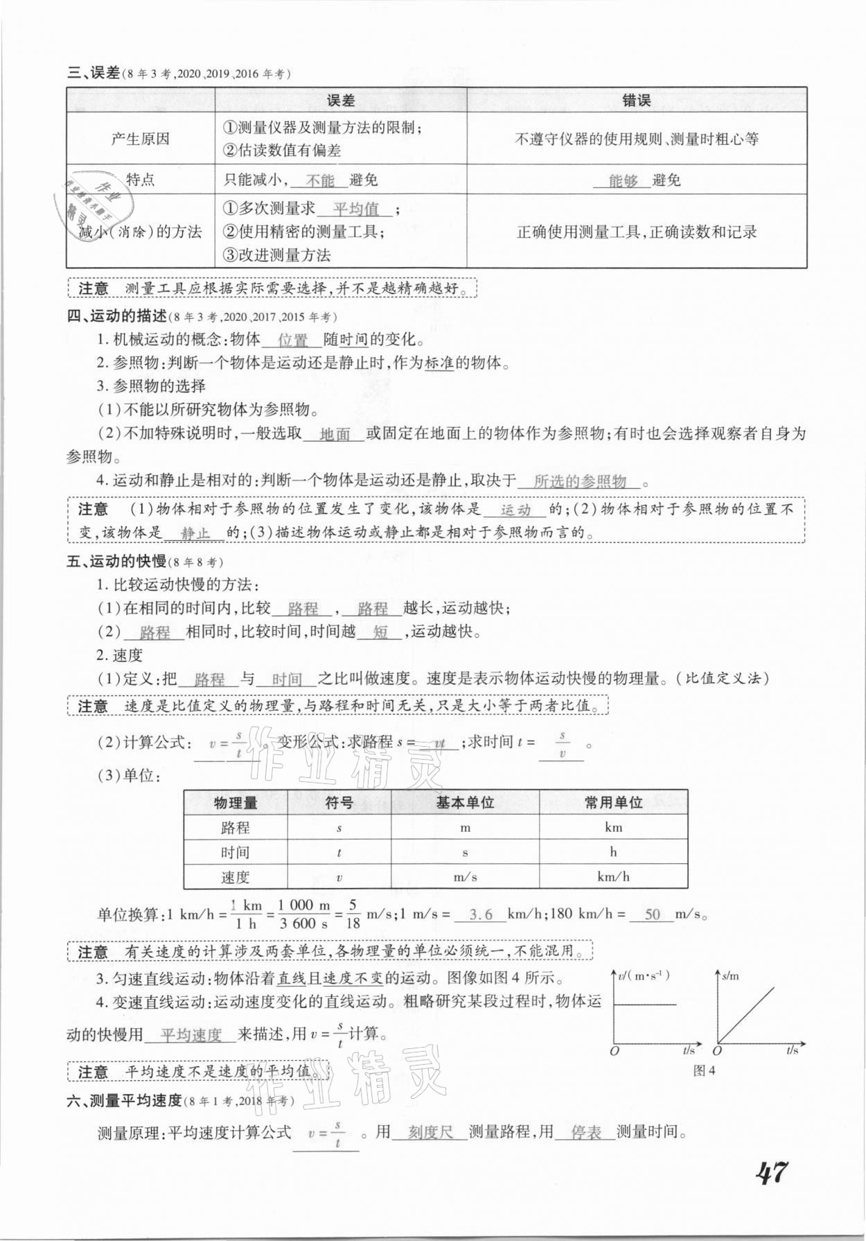 2021年領(lǐng)跑中考物理江西專版 參考答案第47頁(yè)