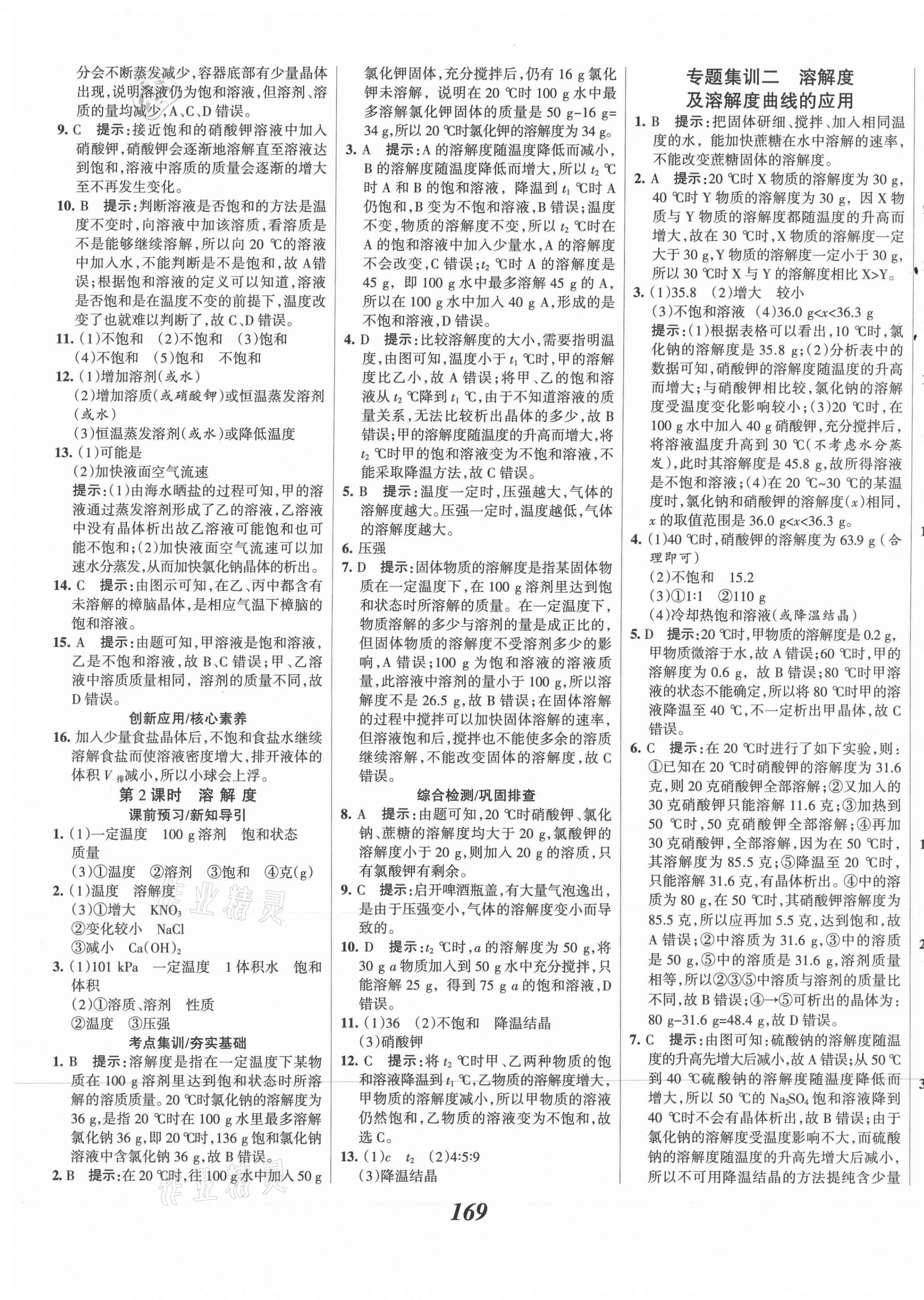 2021年全优课堂考点集训与满分备考九年级化学全一册下人教版 第9页