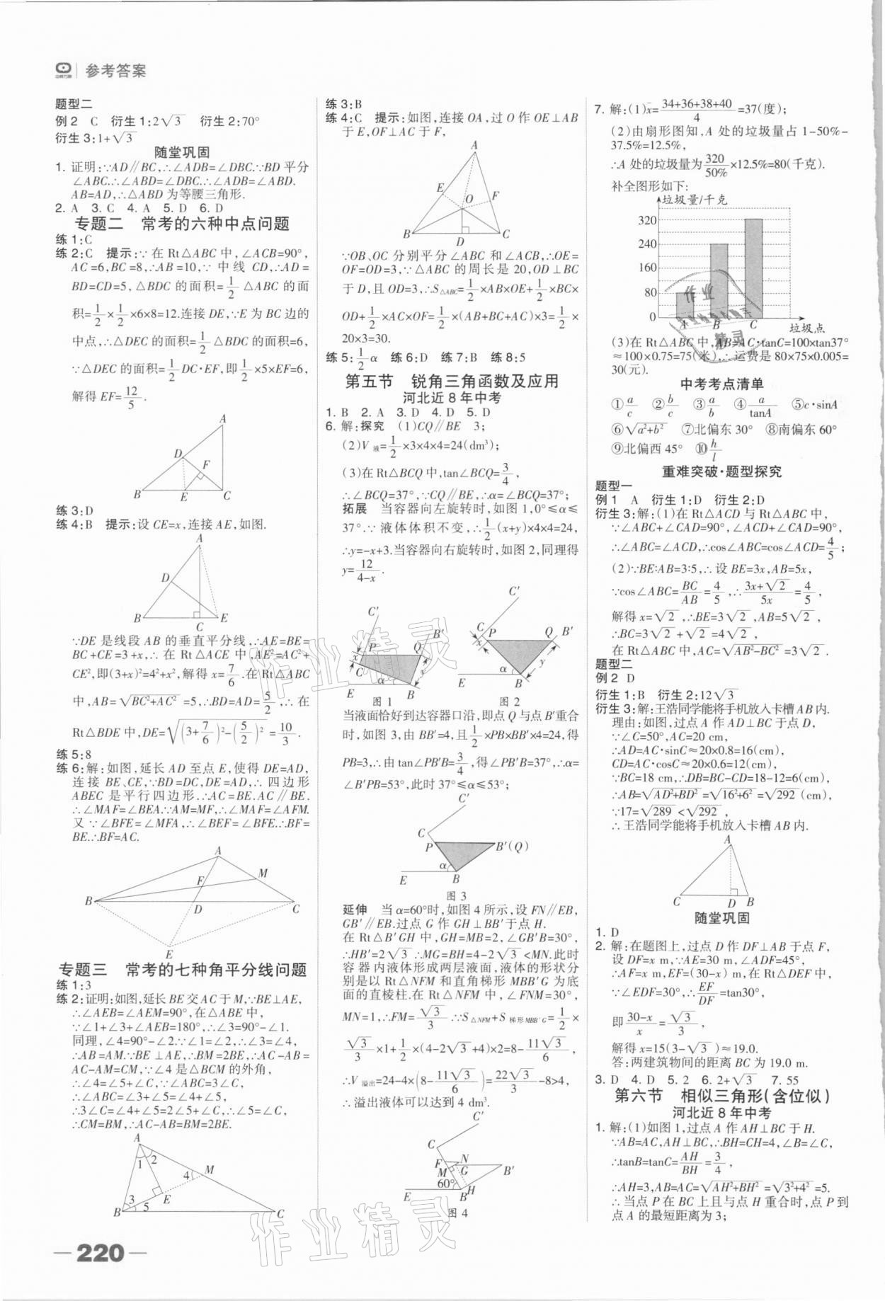 2021年中考總動(dòng)員數(shù)學(xué)石家莊專版 參考答案第10頁