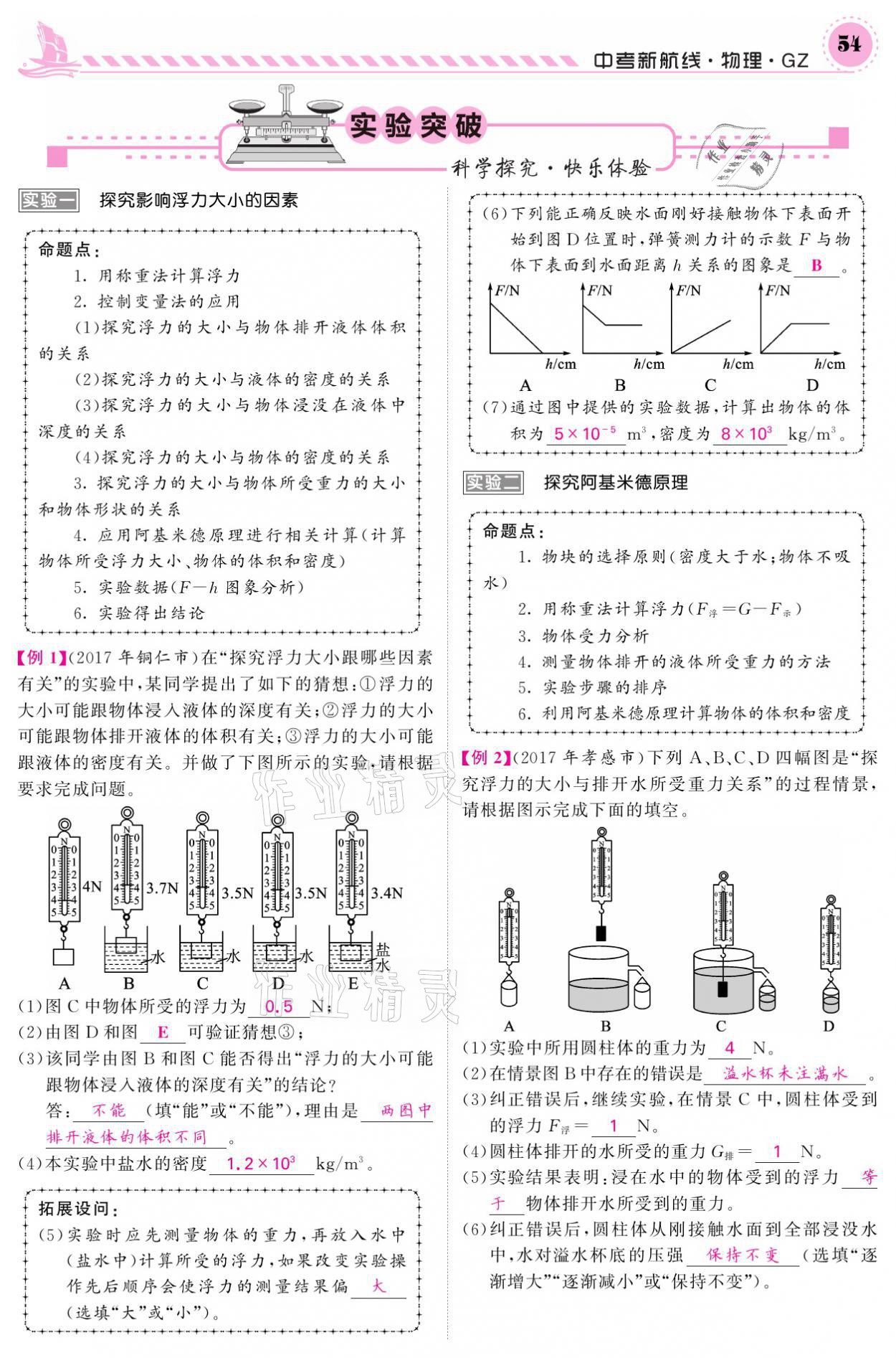 2021年中考新航線物理銅仁專版 第54頁