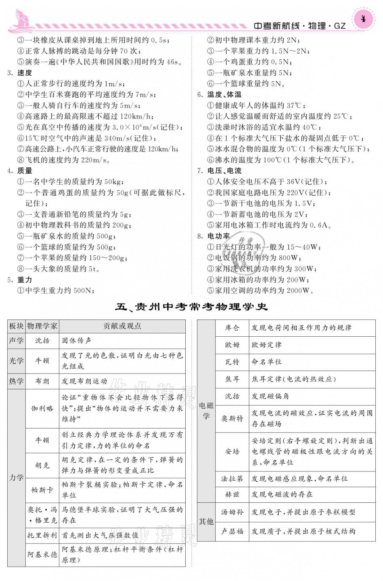 2021年中考新航線物理銅仁專版 第4頁(yè)