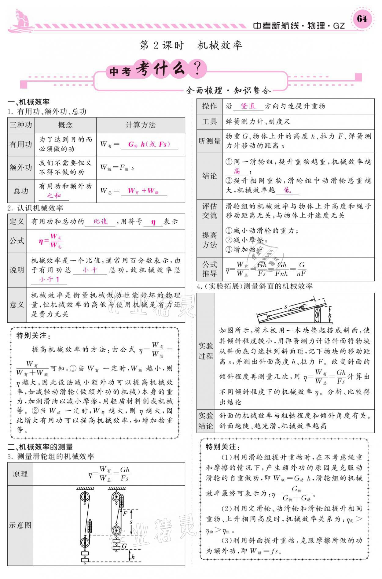 2021年中考新航線物理黔三州專版 參考答案第60頁