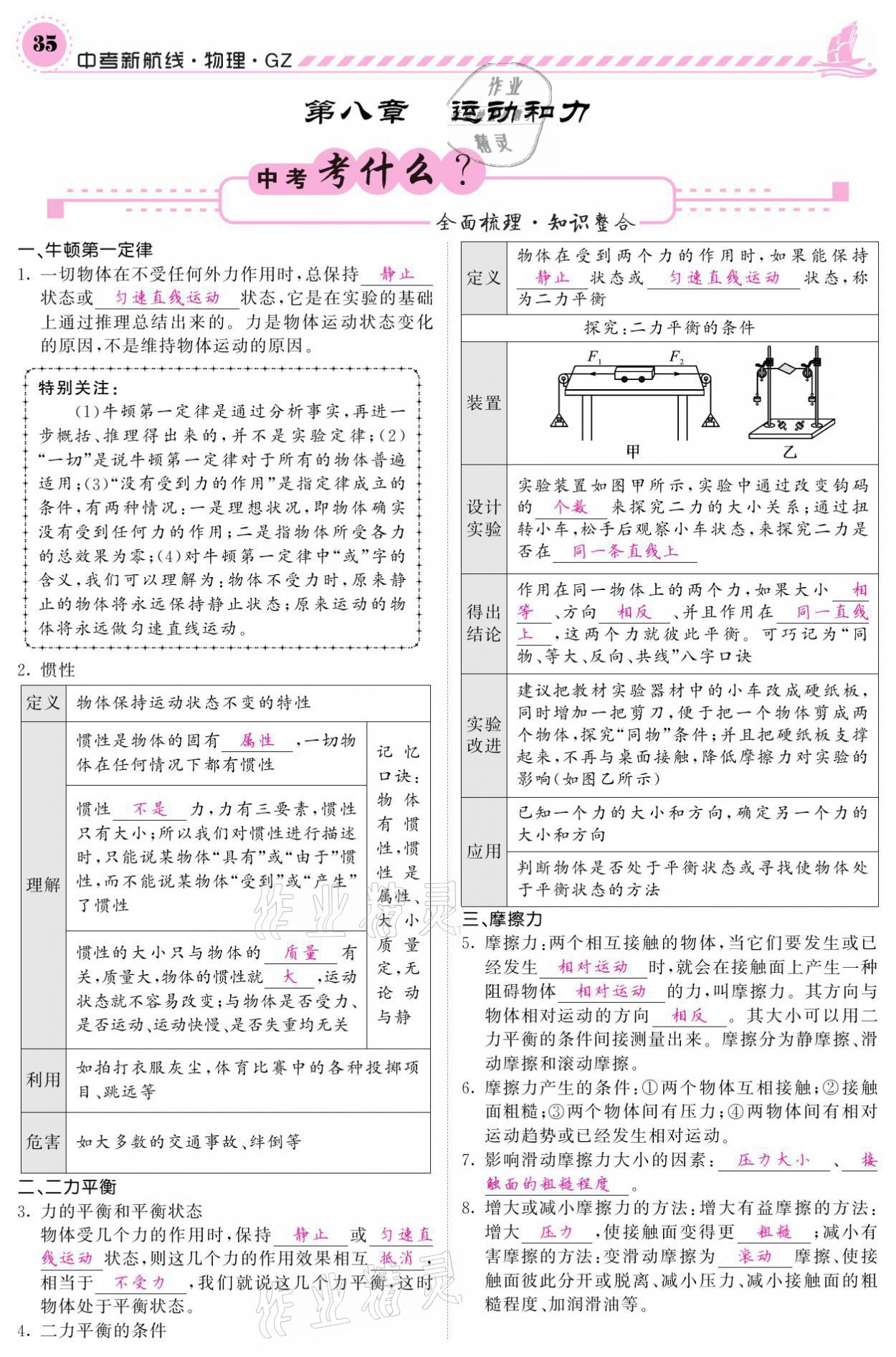 2021年中考新航線物理黔三州專(zhuān)版 參考答案第31頁(yè)