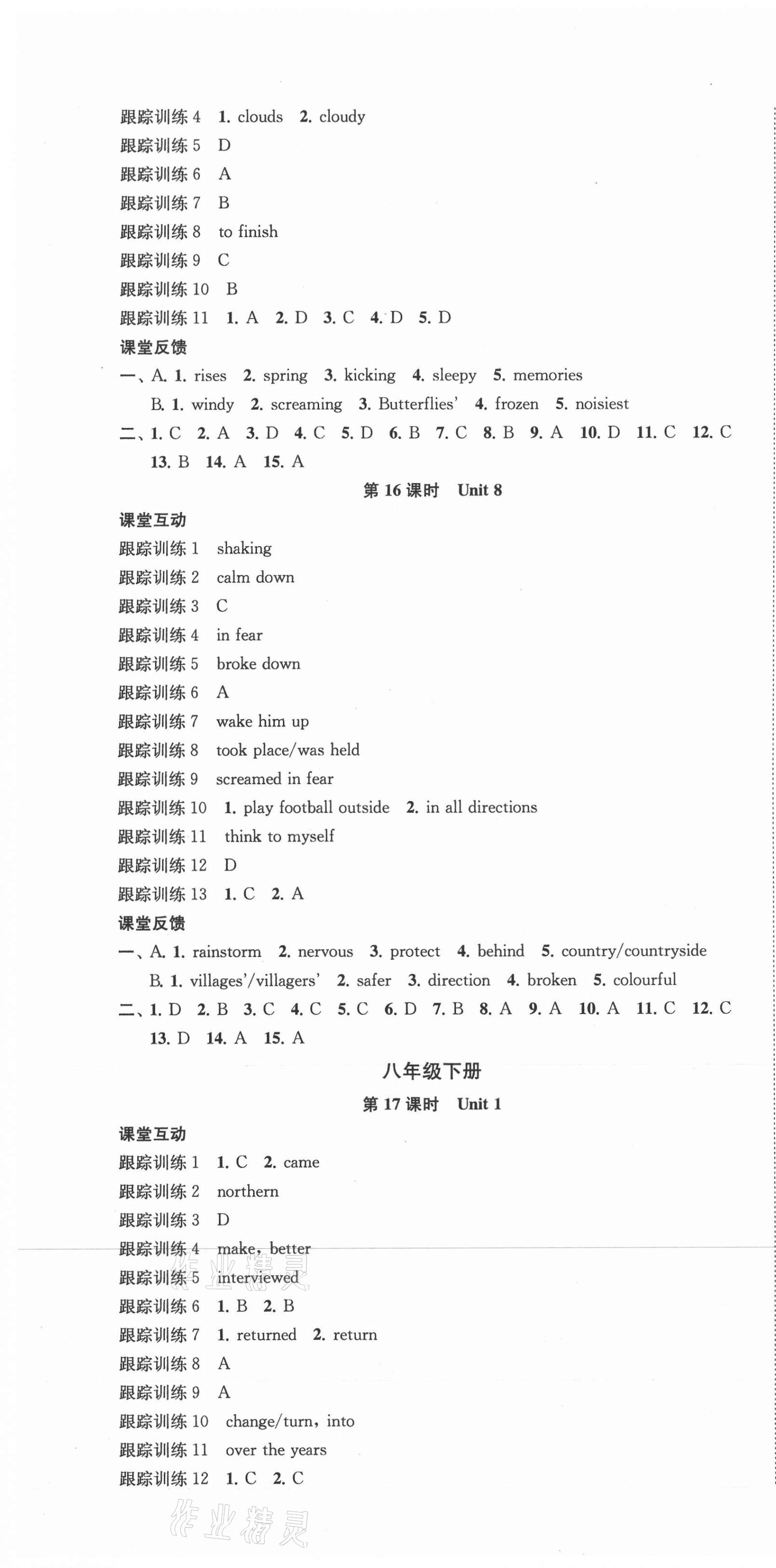 2021年金钥匙1加1中考总复习英语国标江苏版 第7页