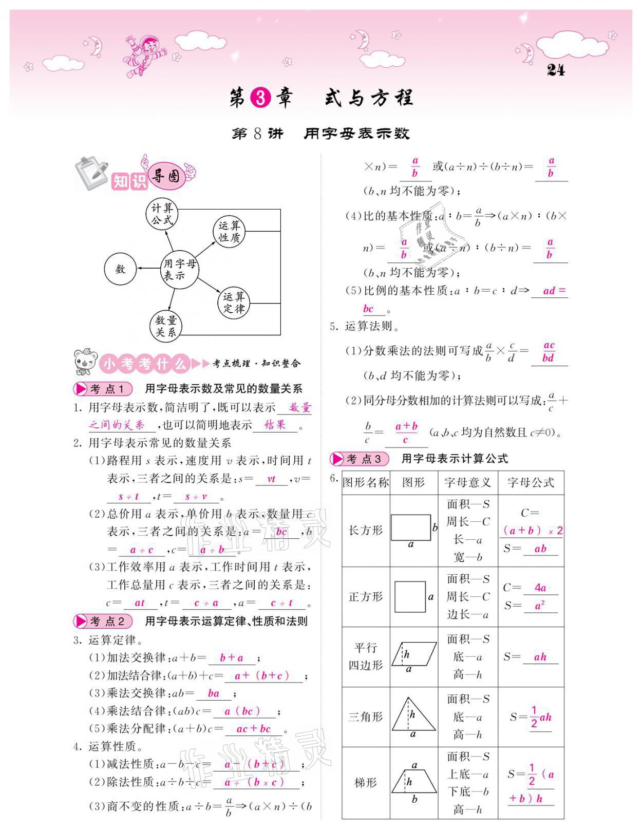 2021年小考點(diǎn)睛數(shù)學(xué) 參考答案第24頁(yè)