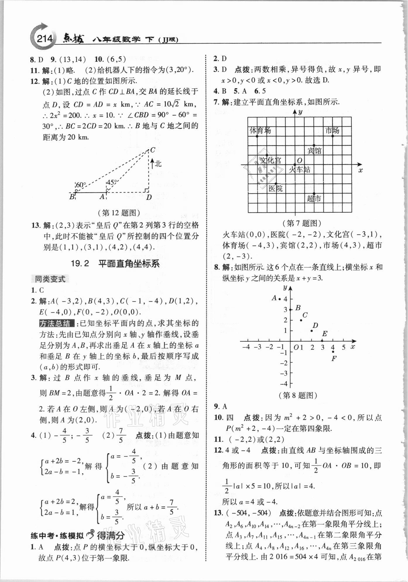 2021年特高級(jí)教師點(diǎn)撥八年級(jí)數(shù)學(xué)下冊(cè)冀教版 參考答案第6頁