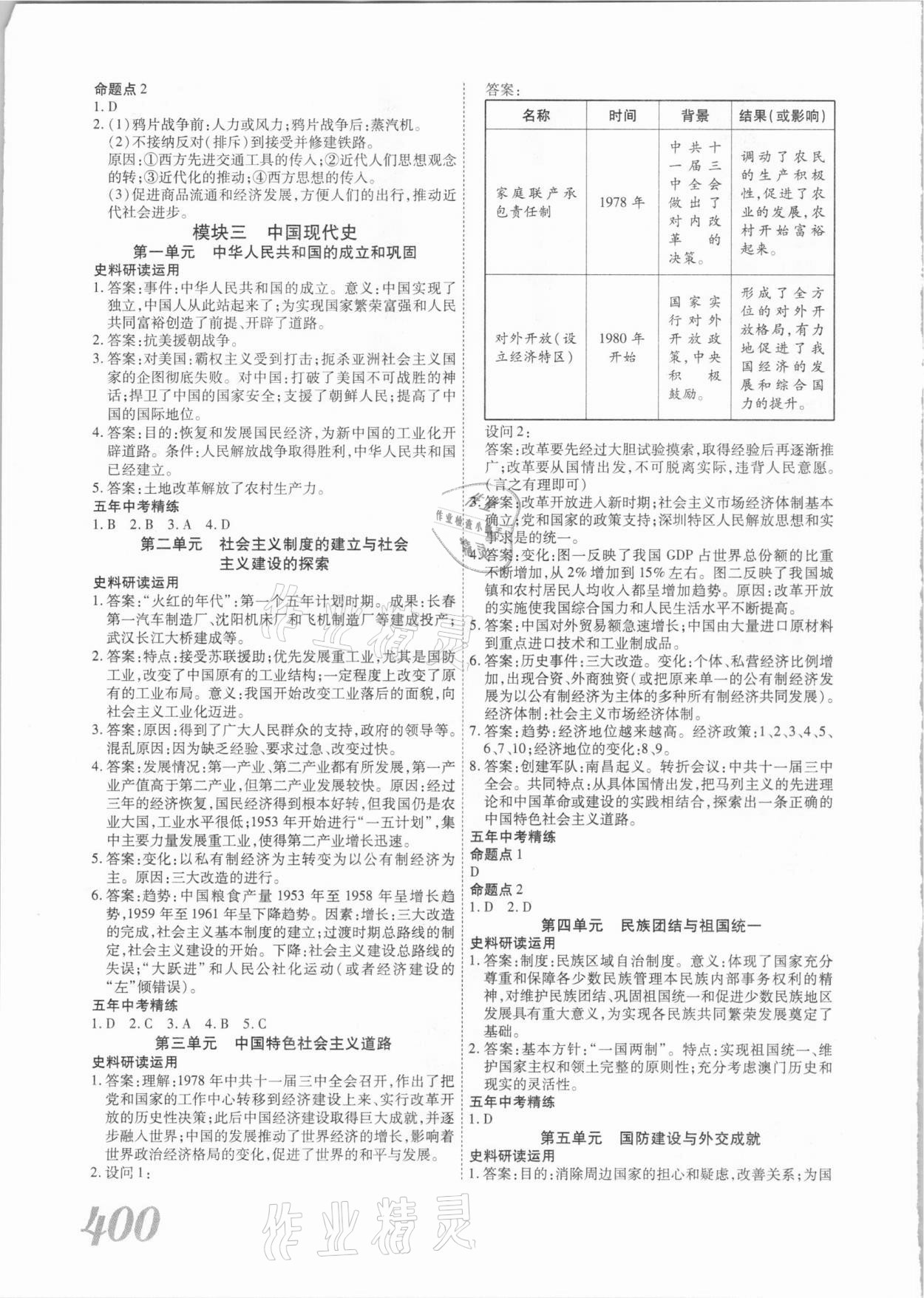 2021年藍(lán)卡中考試題解讀歷史河南專版 第4頁