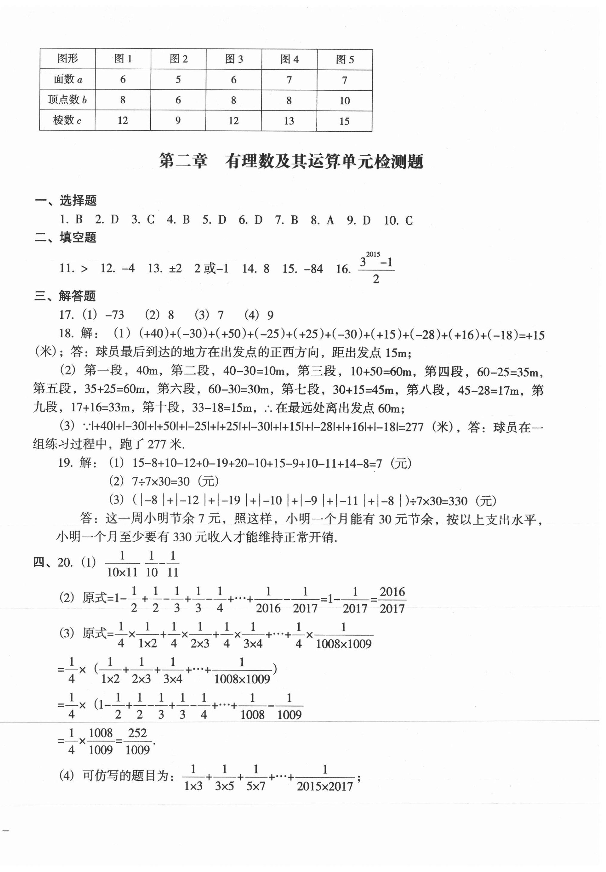 2020年期末冲刺必备模拟试卷七年级数学上册北师大版 第2页