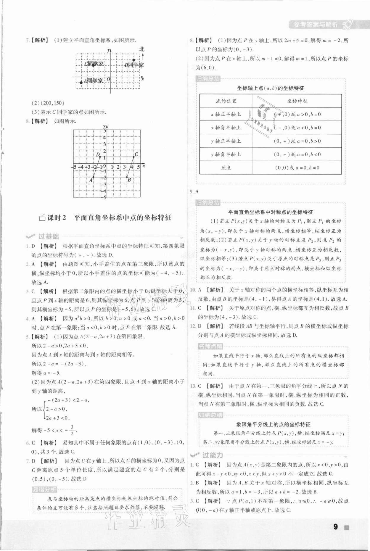 2021年一遍过八年级数学下册冀教版 参考答案第9页