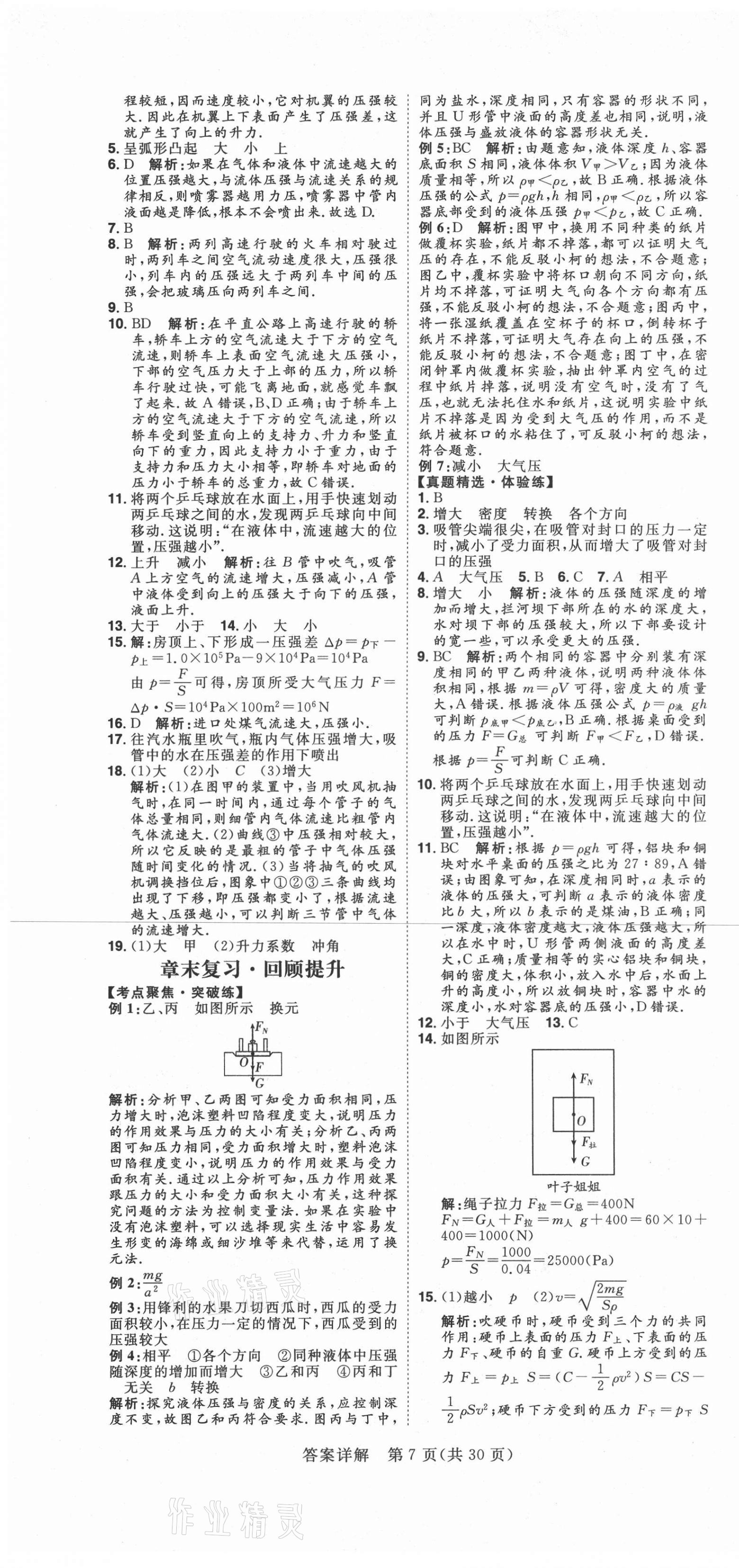 2021年练出好成绩八年级物理下册人教版青岛专版 第7页