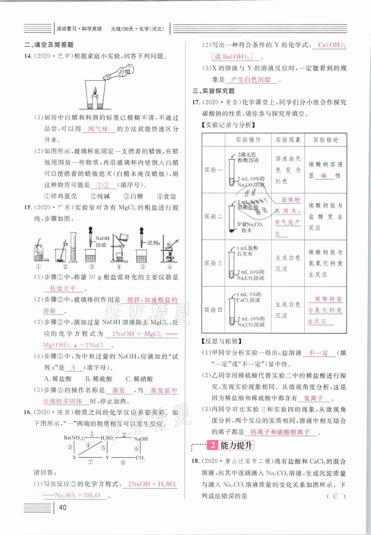 2021年火線100天中考滾動(dòng)復(fù)習(xí)法化學(xué)河北專(zhuān)版 第40頁(yè)