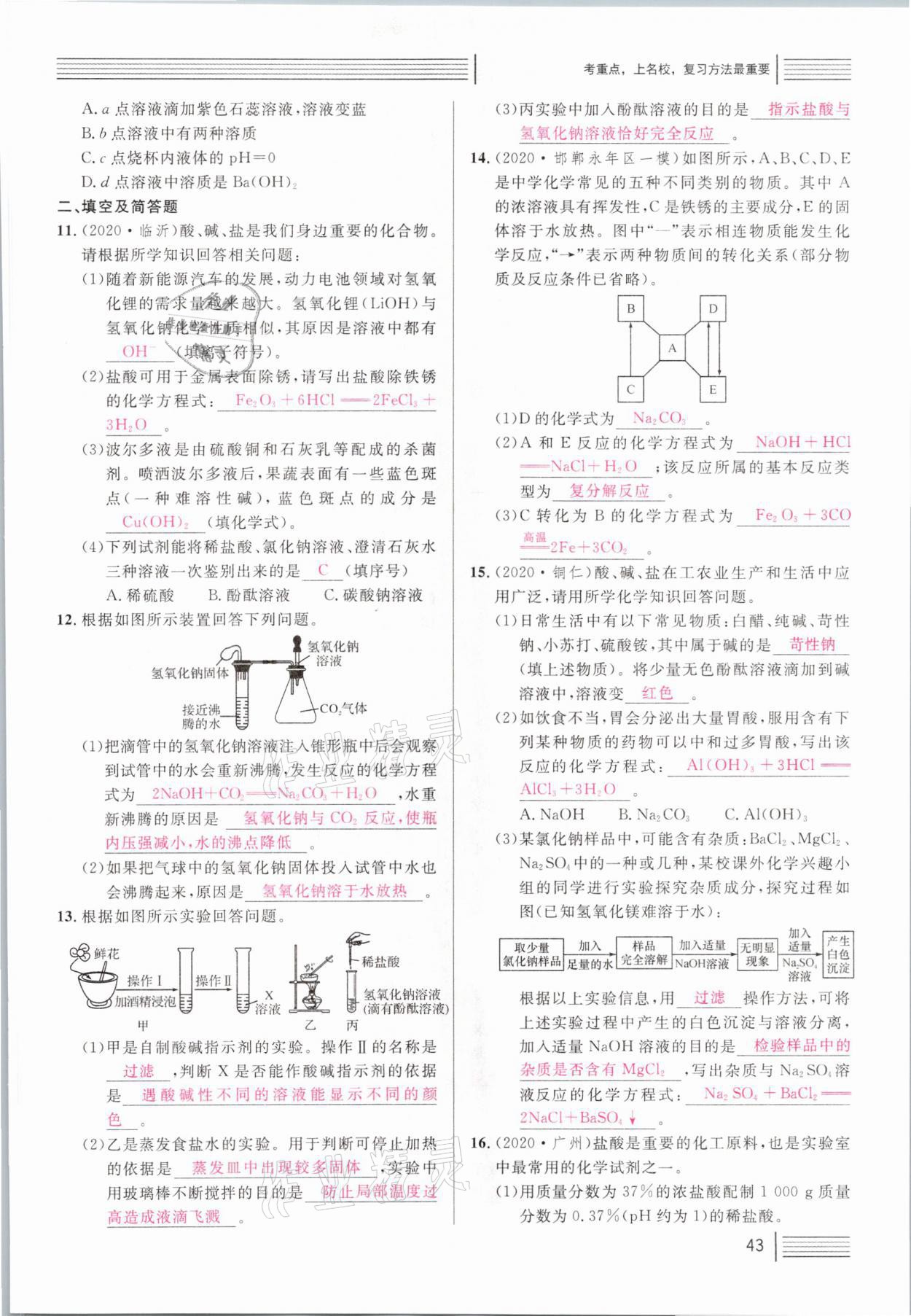 2021年火线100天中考滚动复习法化学河北专版 第43页