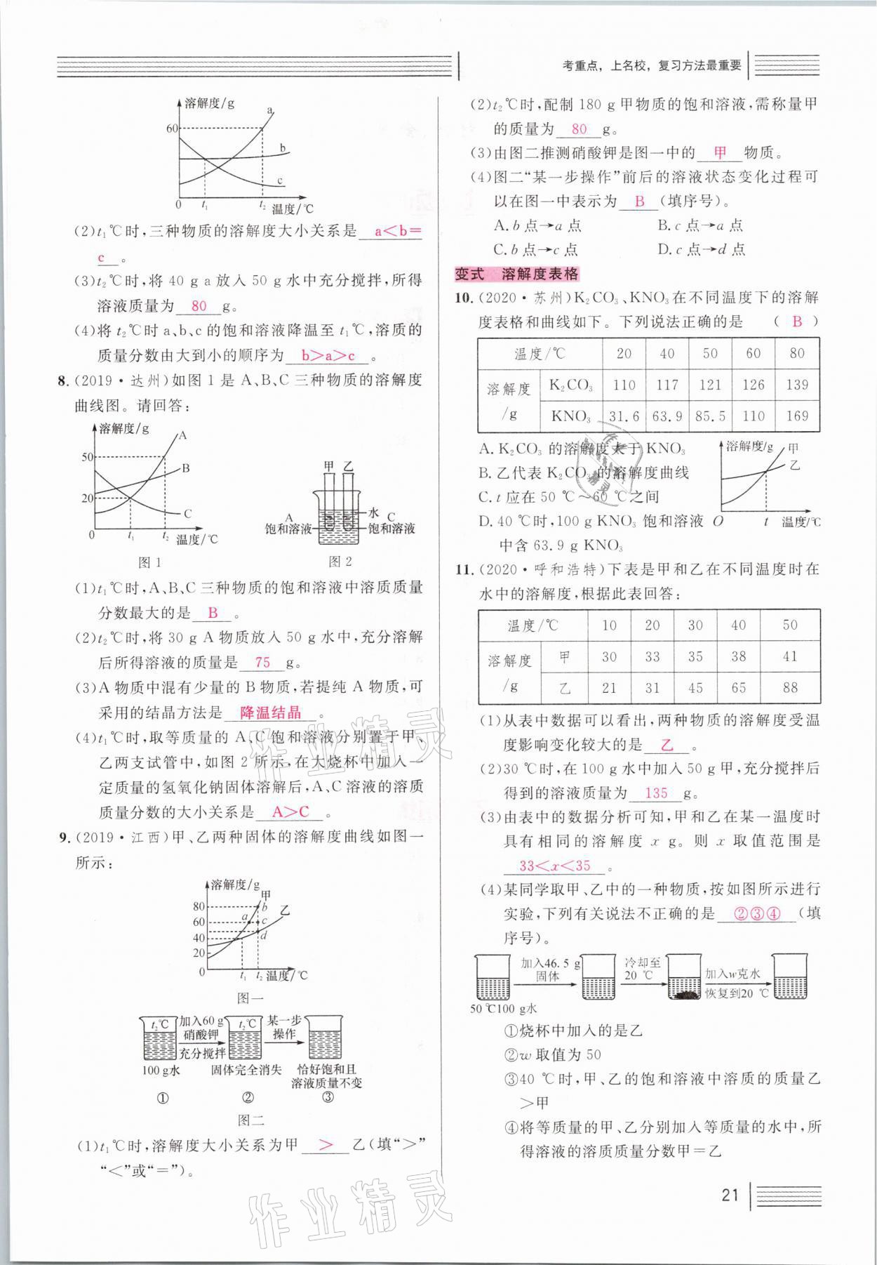 2021年火線100天中考滾動(dòng)復(fù)習(xí)法化學(xué)河北專版 第21頁