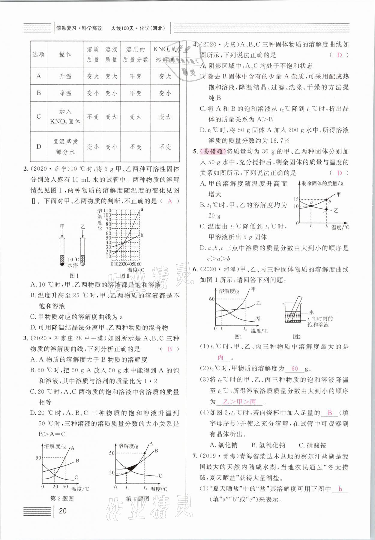 2021年火线100天中考滚动复习法化学河北专版 第20页