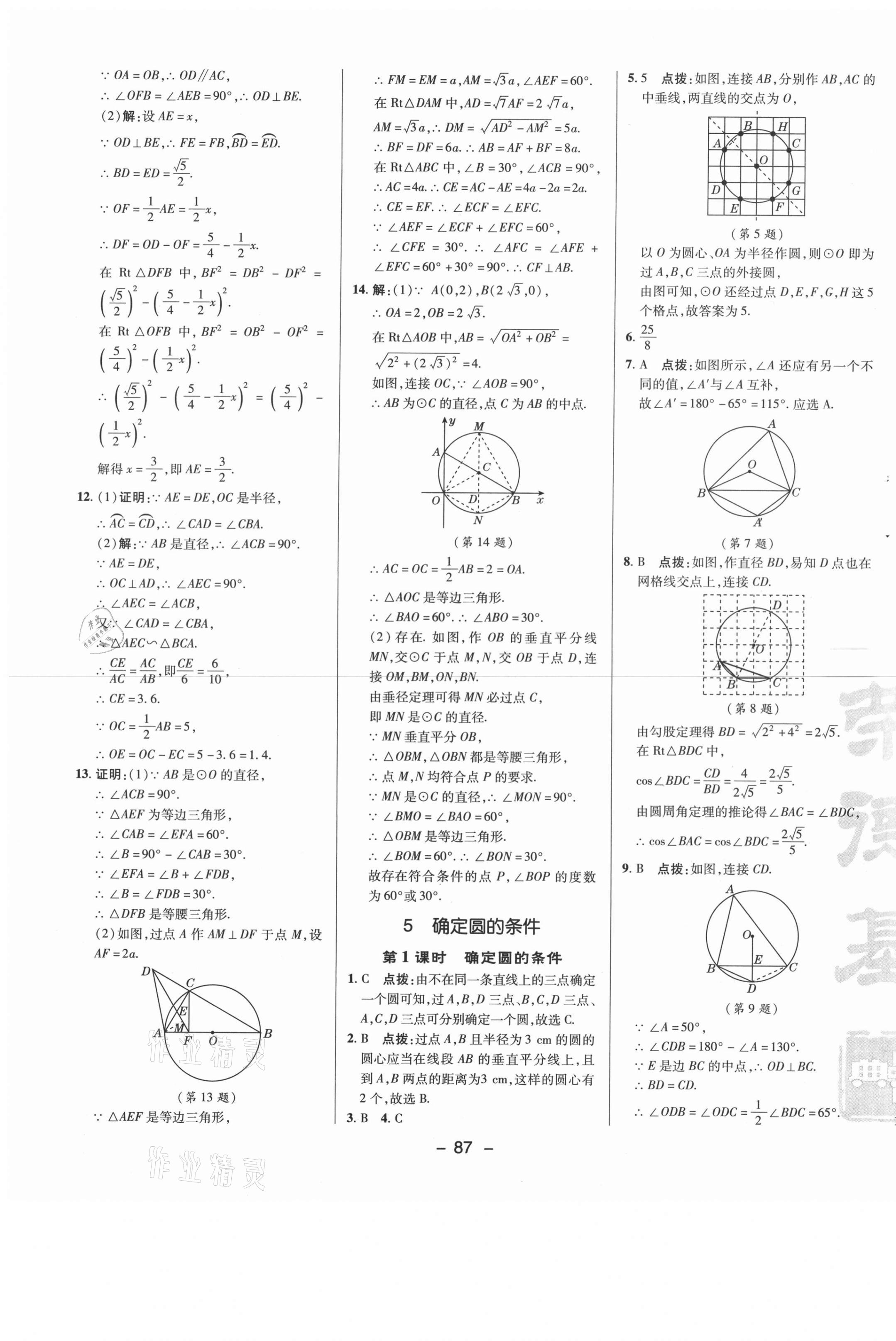 2021年綜合應(yīng)用創(chuàng)新題典中點(diǎn)九年級數(shù)學(xué)下冊魯教版54制 參考答案第5頁