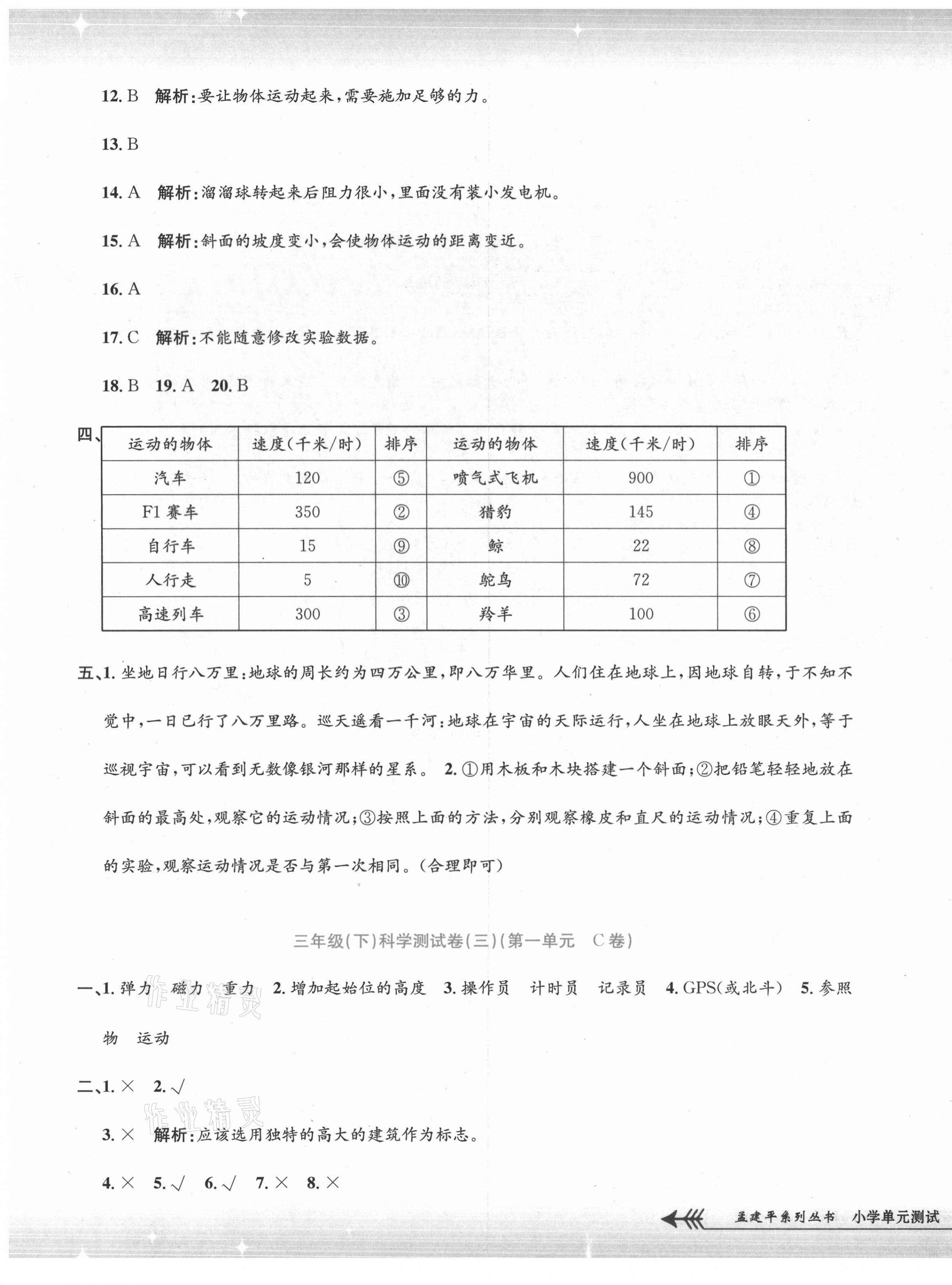 2021年孟建平單元測(cè)試三年級(jí)科學(xué)下冊(cè)教科版 第3頁(yè)