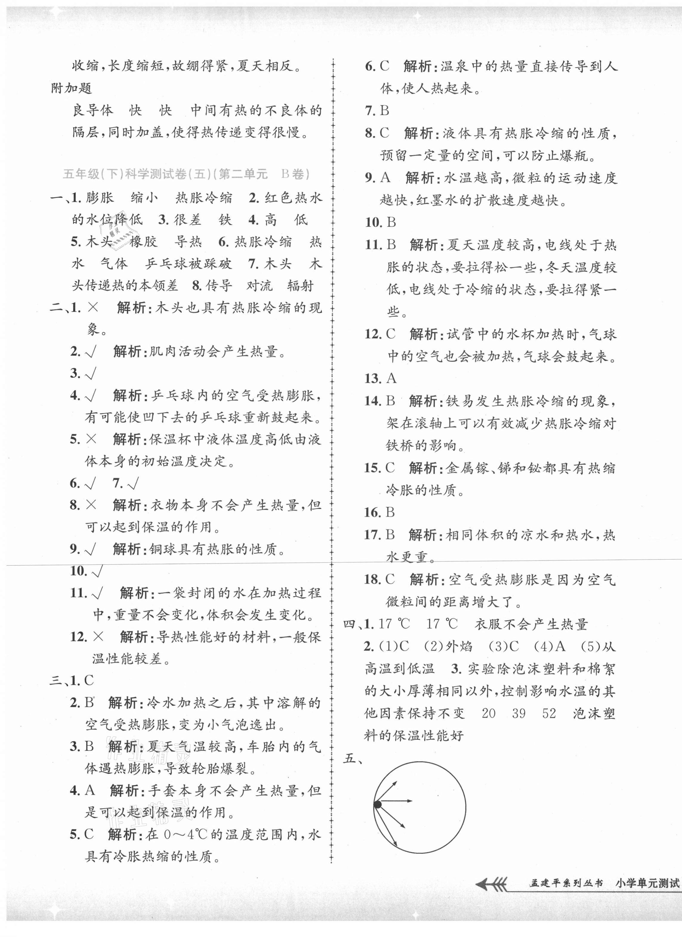 2021年孟建平單元測(cè)試五年級(jí)科學(xué)下冊(cè)教科版 第5頁(yè)