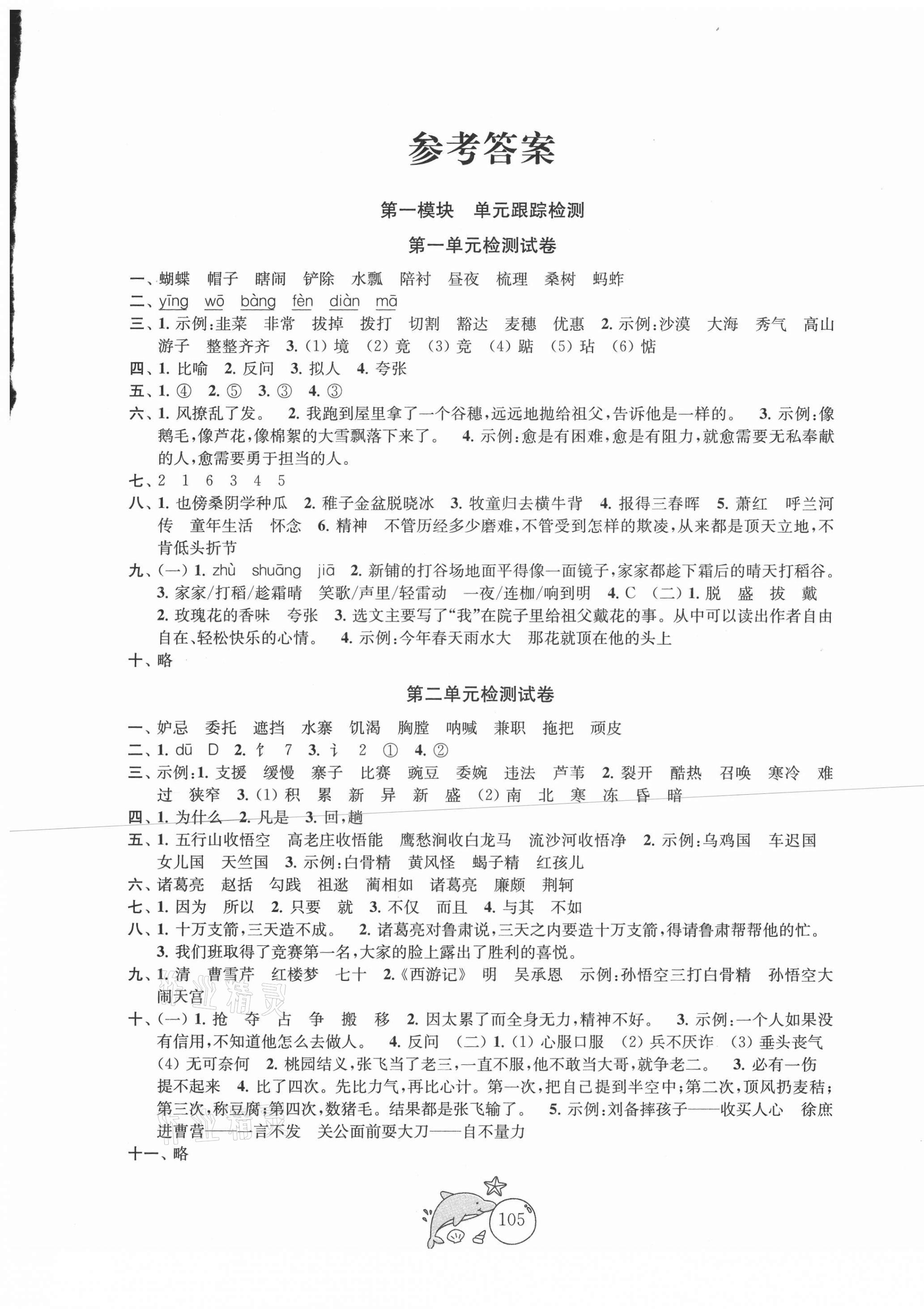 2021年金鑰匙1加1目標(biāo)檢測(cè)五年級(jí)語(yǔ)文下冊(cè)人教版 第1頁(yè)