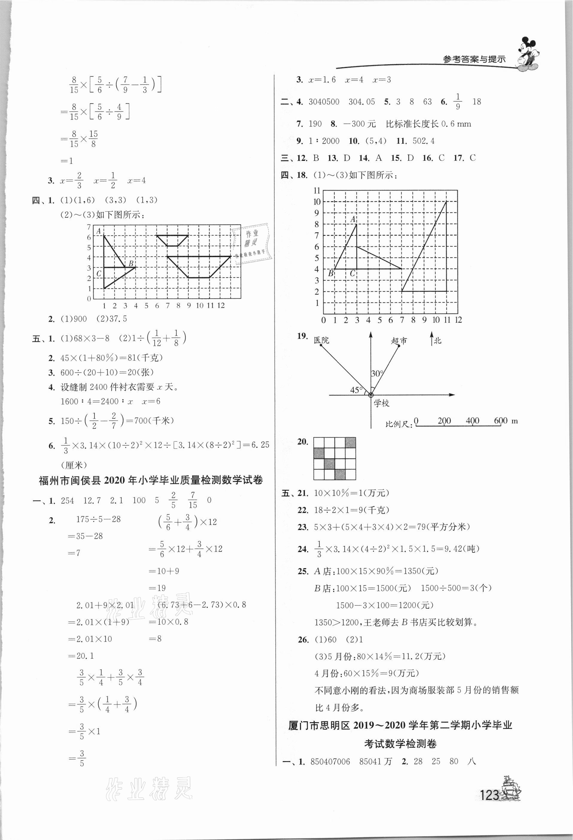 2021年考必胜小学毕业升学考试试卷精选六年级数学福建专版 第3页