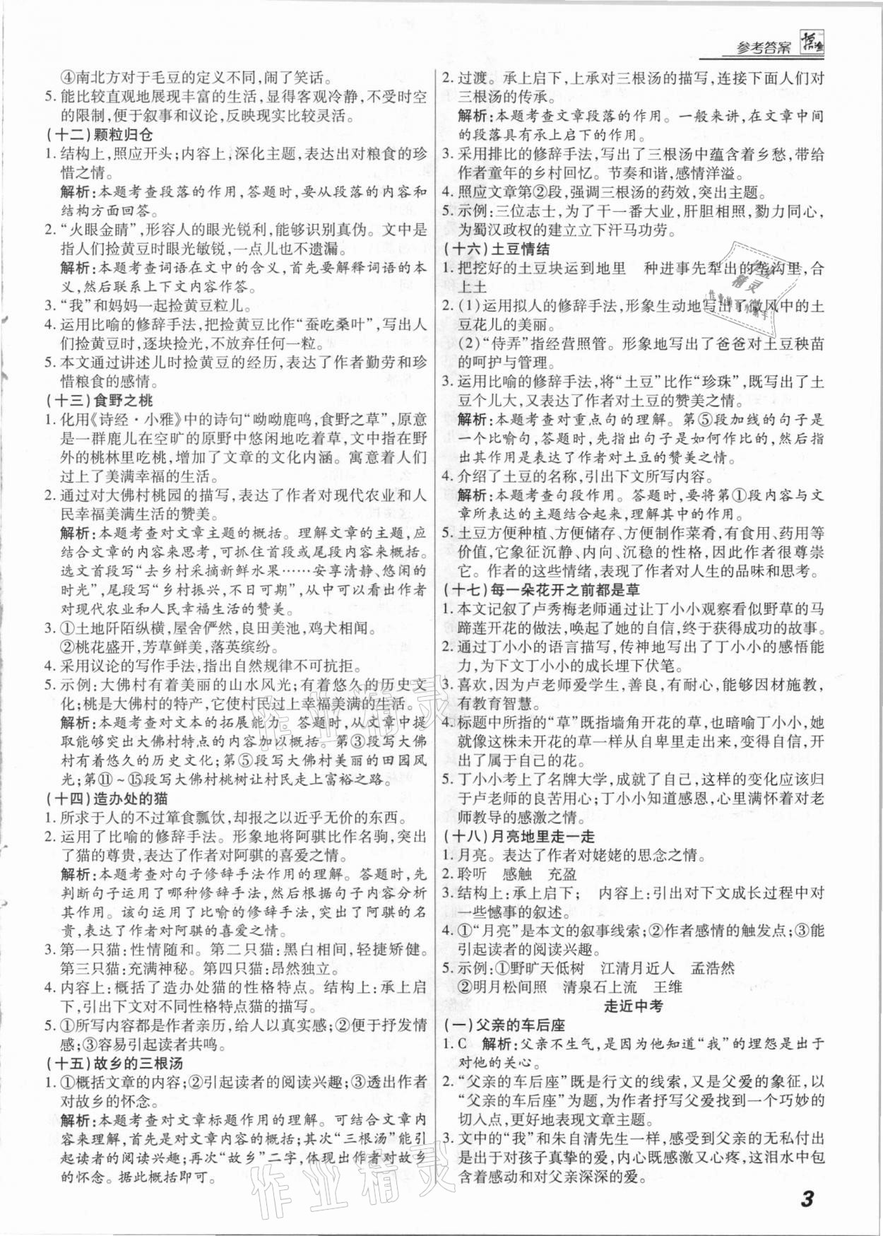 2021年授之以渔综合阅读中考语文&nbsp;第3页