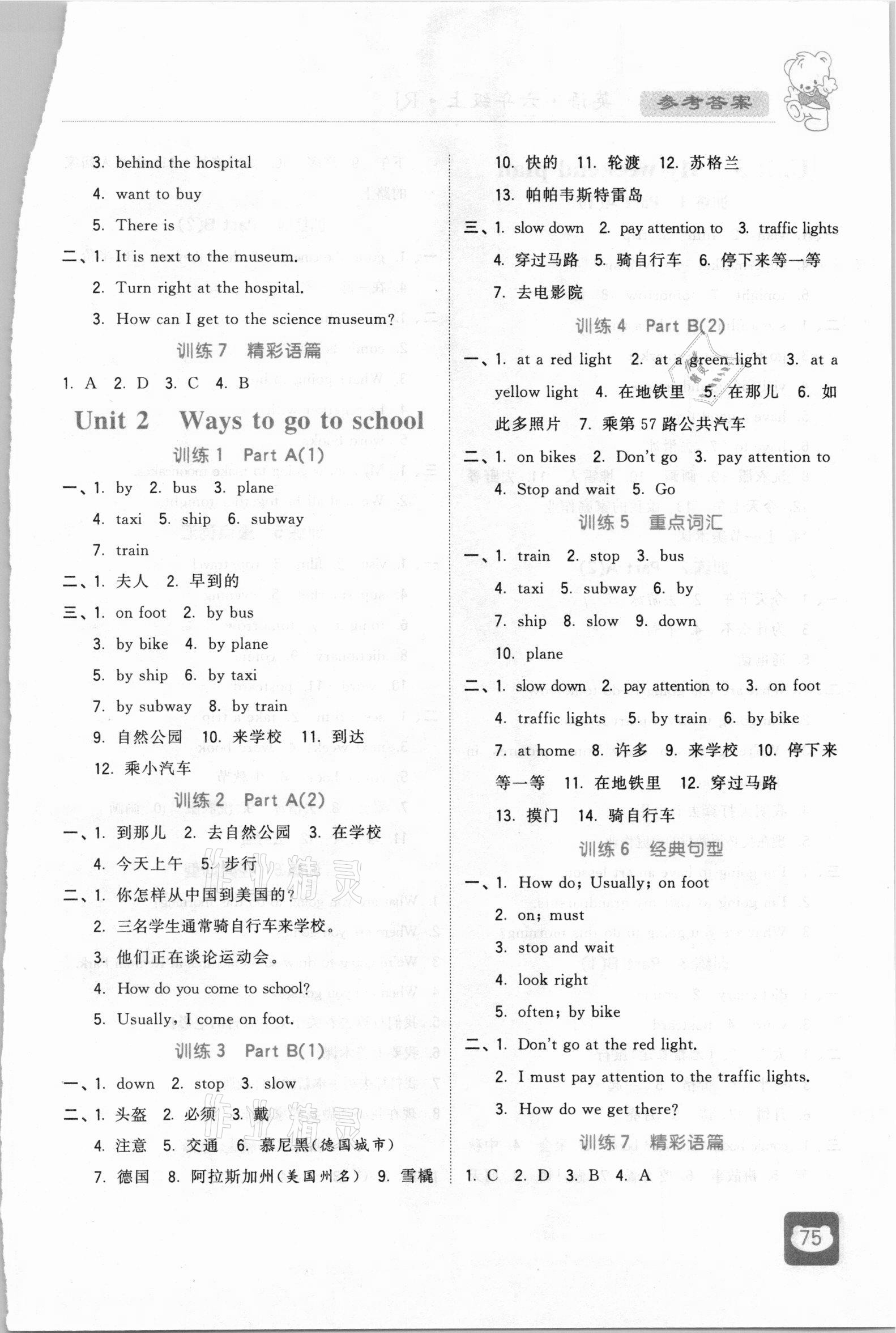 2020年經(jīng)綸學(xué)典默寫(xiě)小能手六年級(jí)英語(yǔ)上冊(cè)人教版 參考答案第2頁(yè)