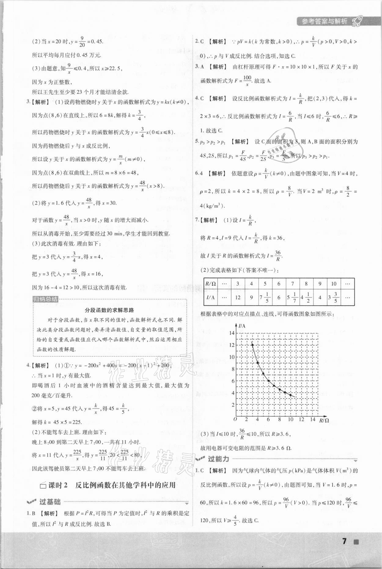 2021年一遍過初中數(shù)學(xué)九年級(jí)下冊(cè)人教版 參考答案第7頁(yè)