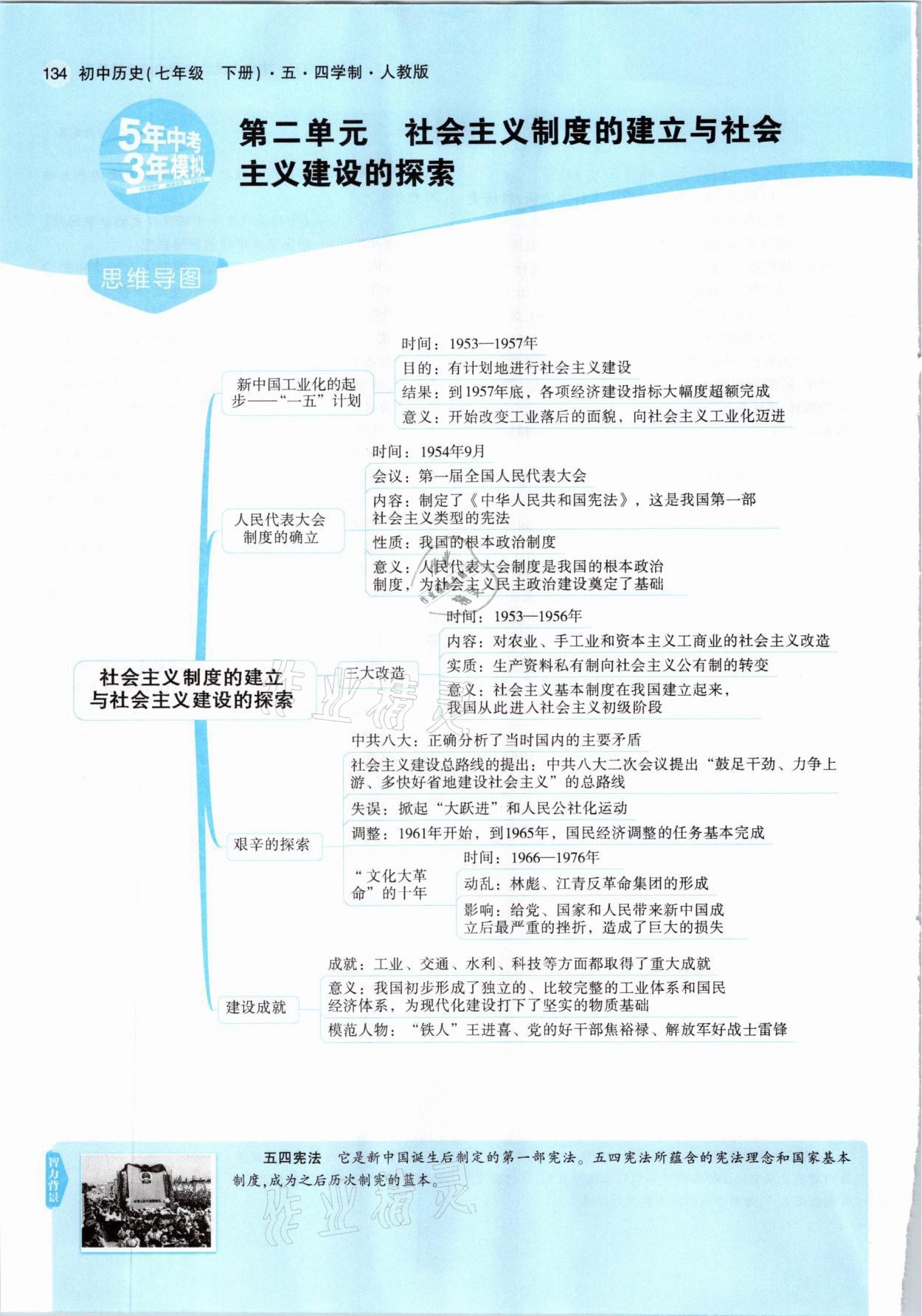 2021年教材課本七年級歷史下冊人教版五四制 參考答案第8頁