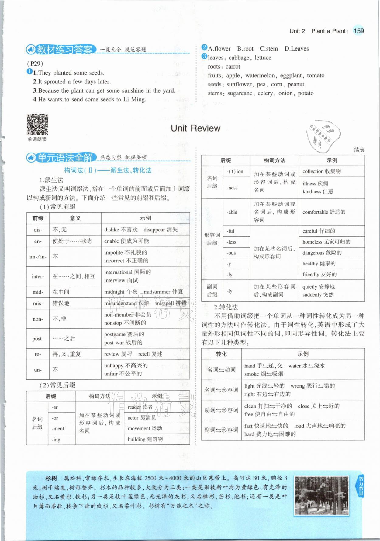 2021年教材课本八年级英语下册冀教版三起&nbsp;参考答案第17页