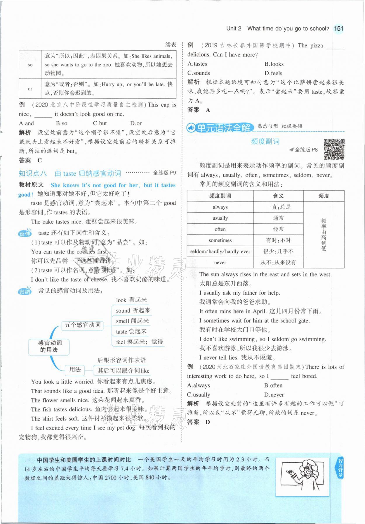 2021年教材课本七年级英语下册人教版 参考答案第9页