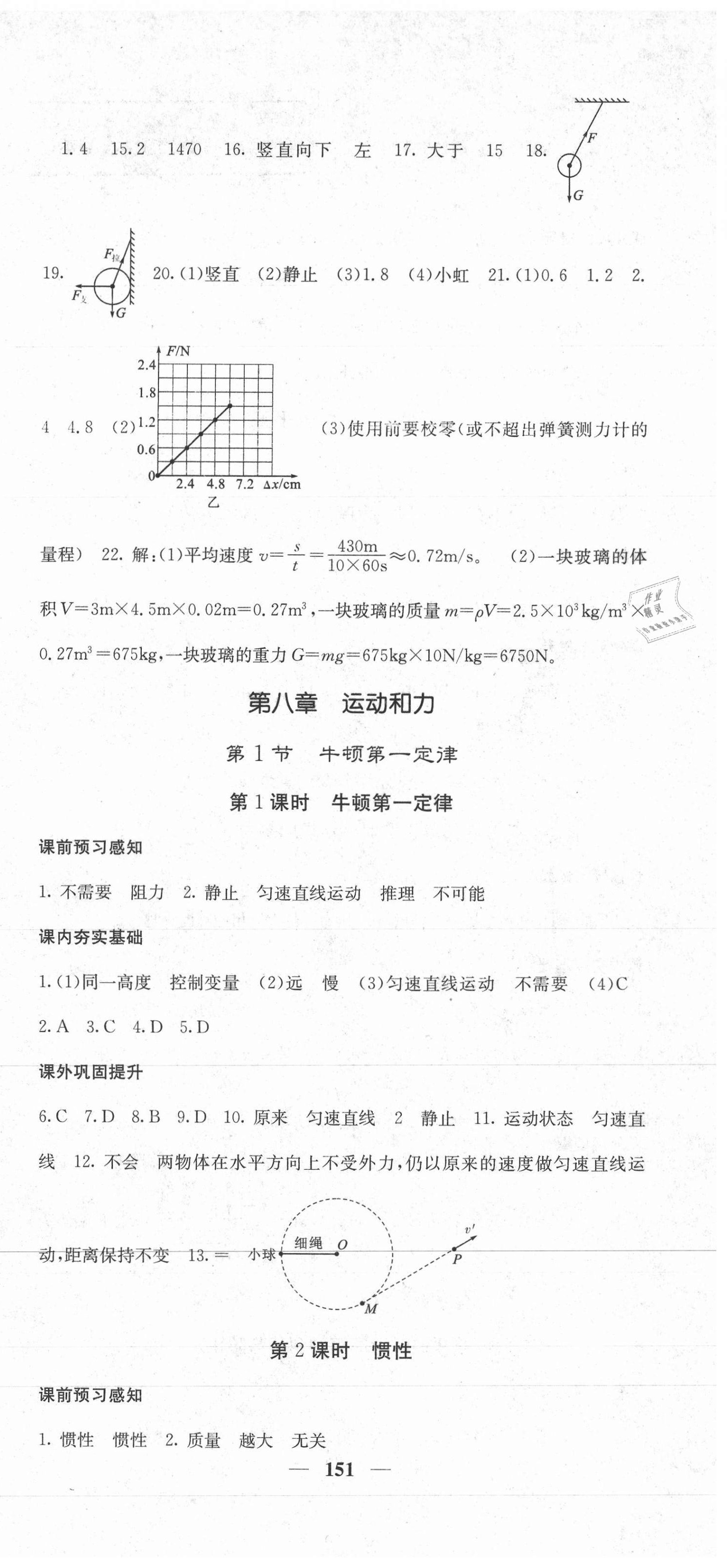 2021年名校课堂内外八年级物理下册人教版 第3页