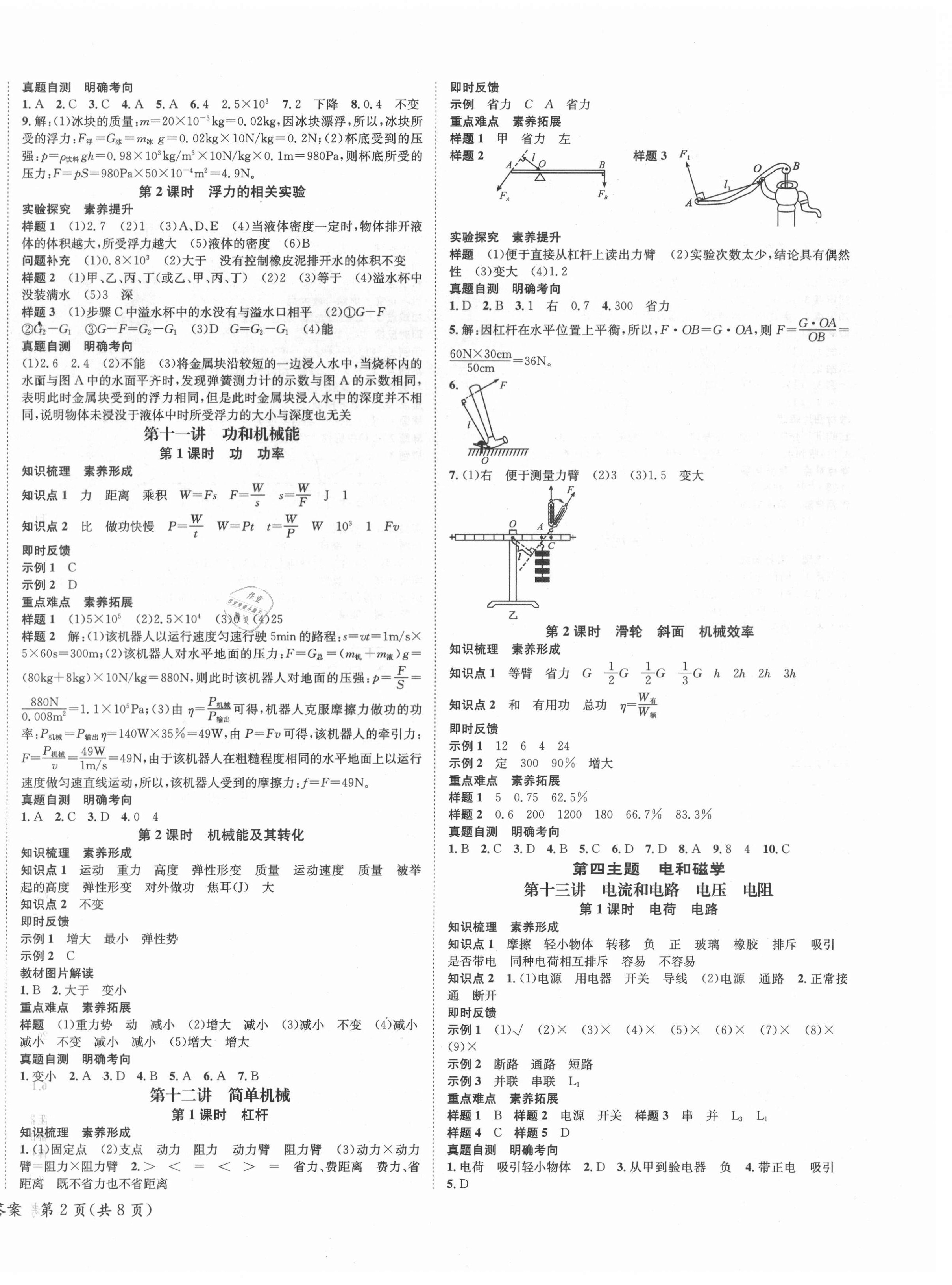 2021年國華圖書中考拐點(diǎn)物理常德專版 第4頁